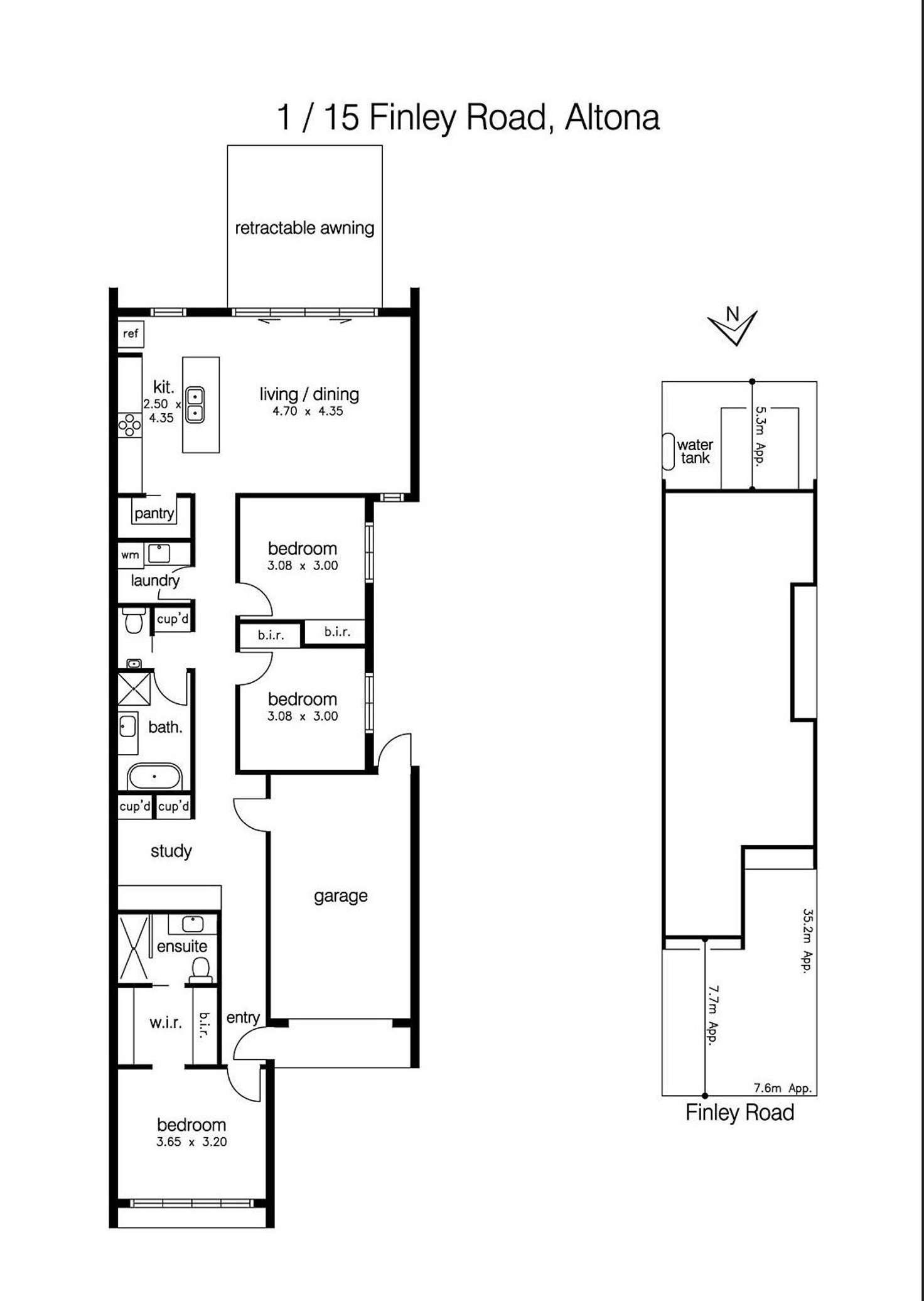 Floorplan of Homely house listing, 15A Finley Road, Altona VIC 3018