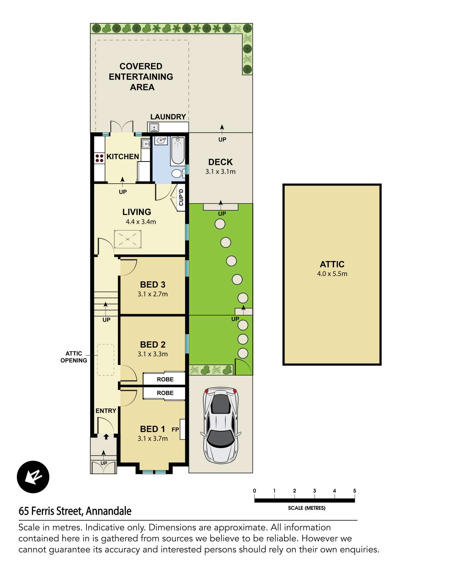 Floorplan of Homely terrace listing, 65 Ferris Street, Annandale NSW 2038