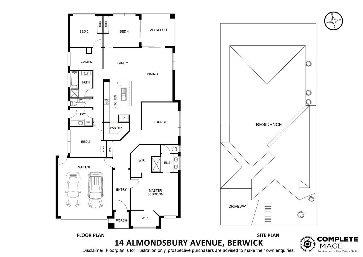 Floorplan of Homely house listing, 14 Almondsbury Ave Avenue, Berwick VIC 3806