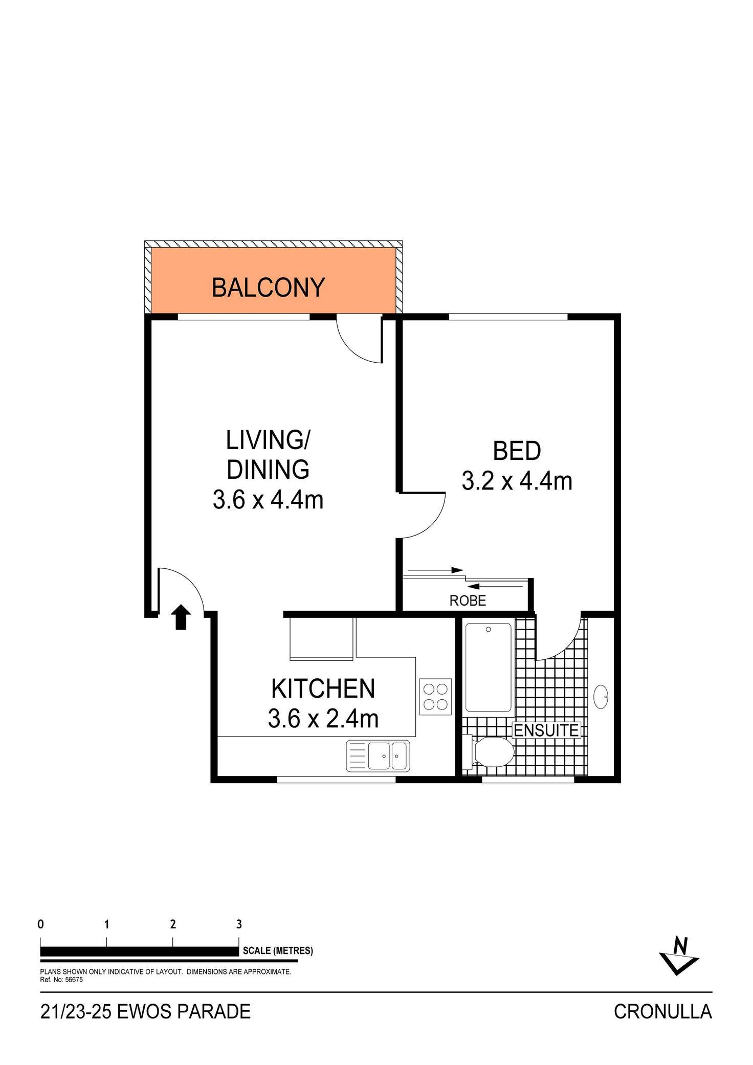 Floorplan of Homely apartment listing, 21/23-25 Ewos Parade, Cronulla NSW 2230