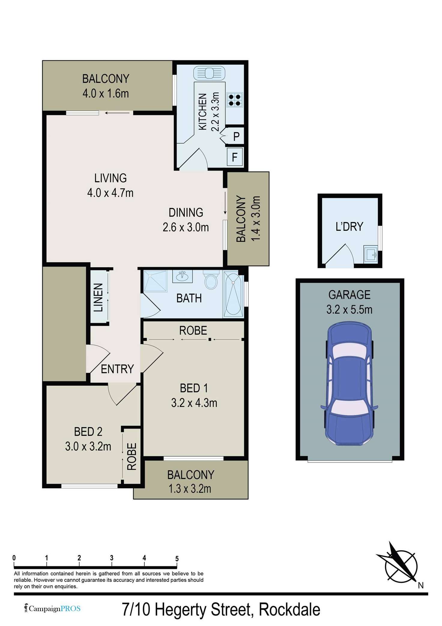 Floorplan of Homely unit listing, 7/10-16 Hegerty Street, Rockdale NSW 2216