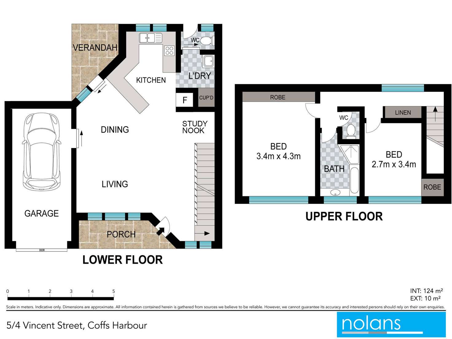 Floorplan of Homely townhouse listing, 5/4 Vincent Street, Coffs Harbour NSW 2450