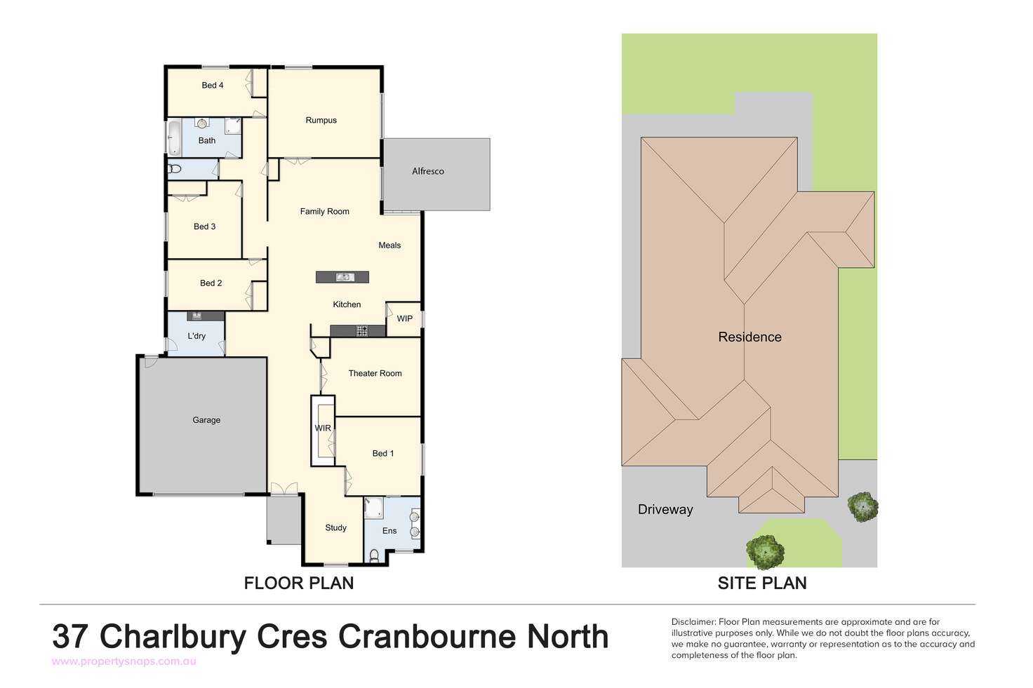 Floorplan of Homely house listing, 37 Charlbury Crescent, Cranbourne North VIC 3977