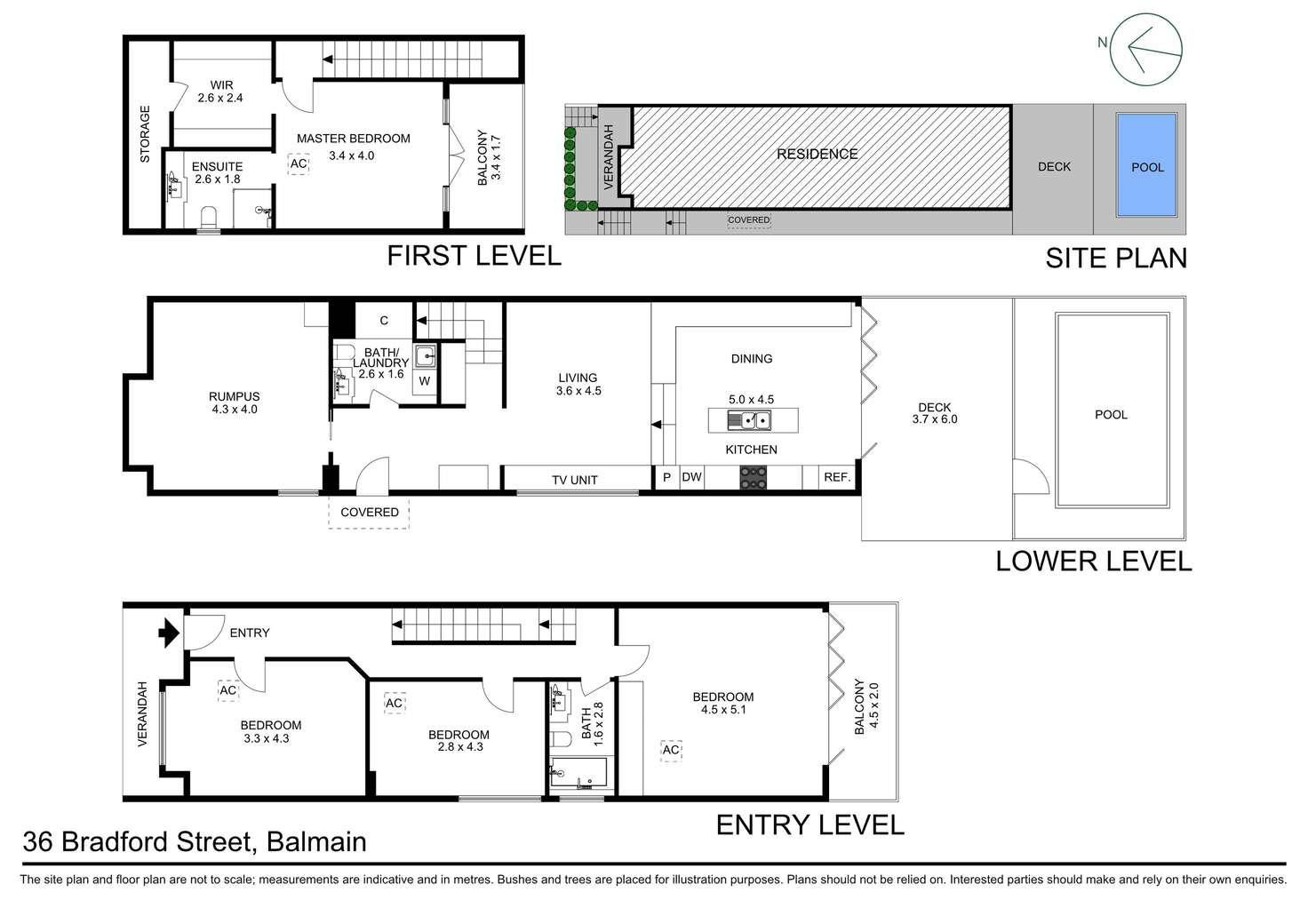 Floorplan of Homely house listing, 36 Bradford Street, Balmain NSW 2041