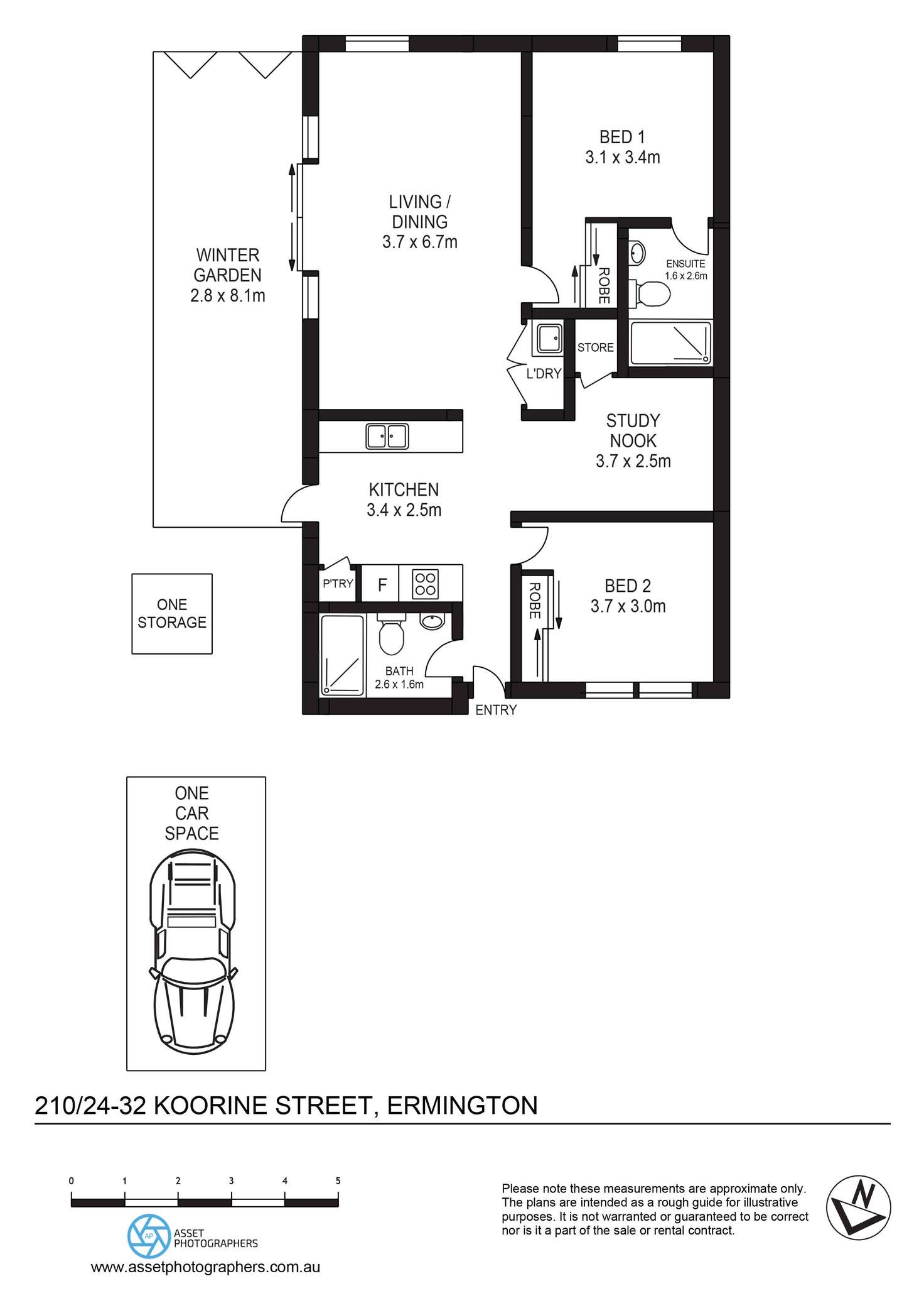 Floorplan of Homely apartment listing, 210/24-32 Koorine Street, Ermington NSW 2115