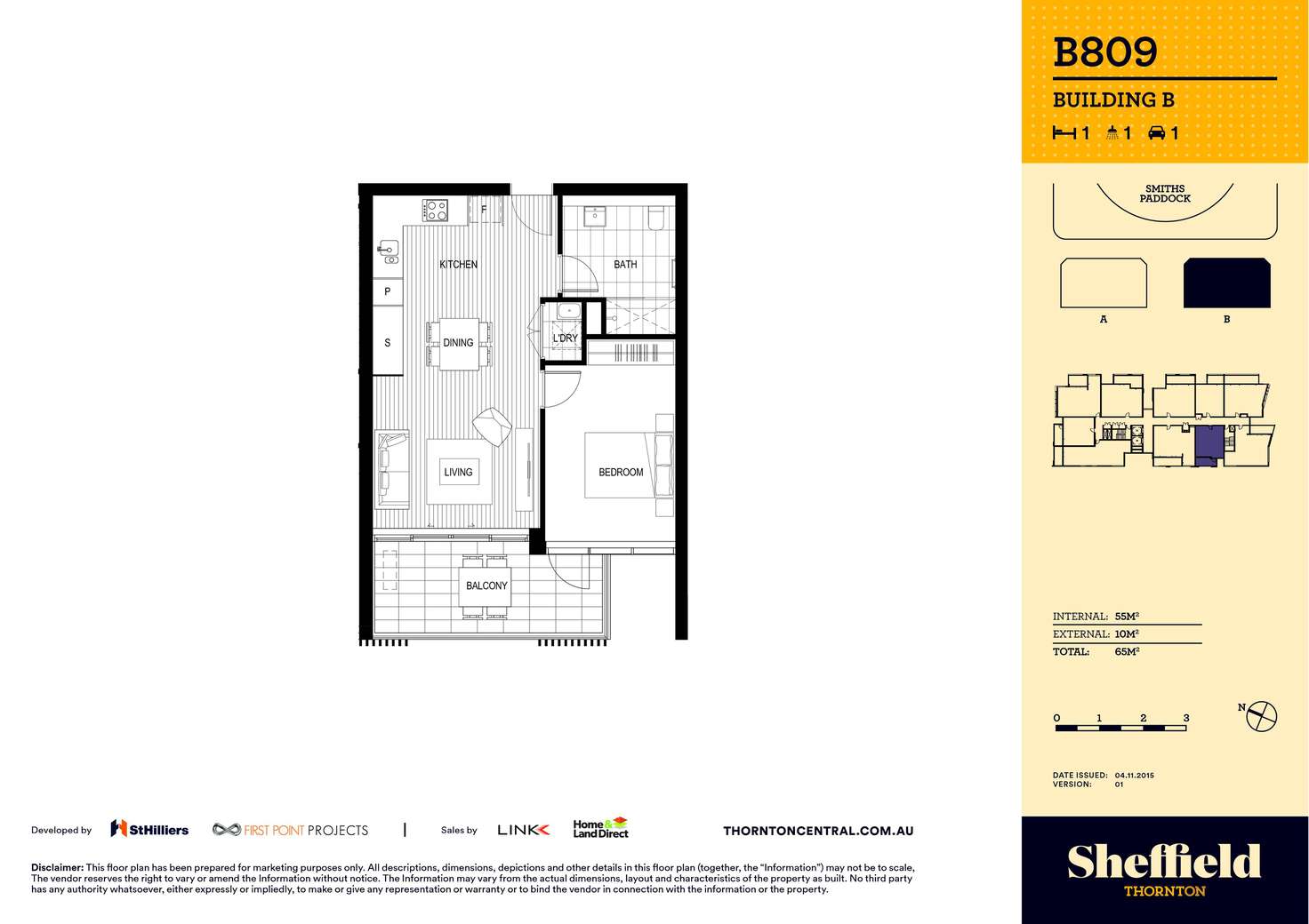 Floorplan of Homely apartment listing, 809/10 Aviators Way, Penrith NSW 2750