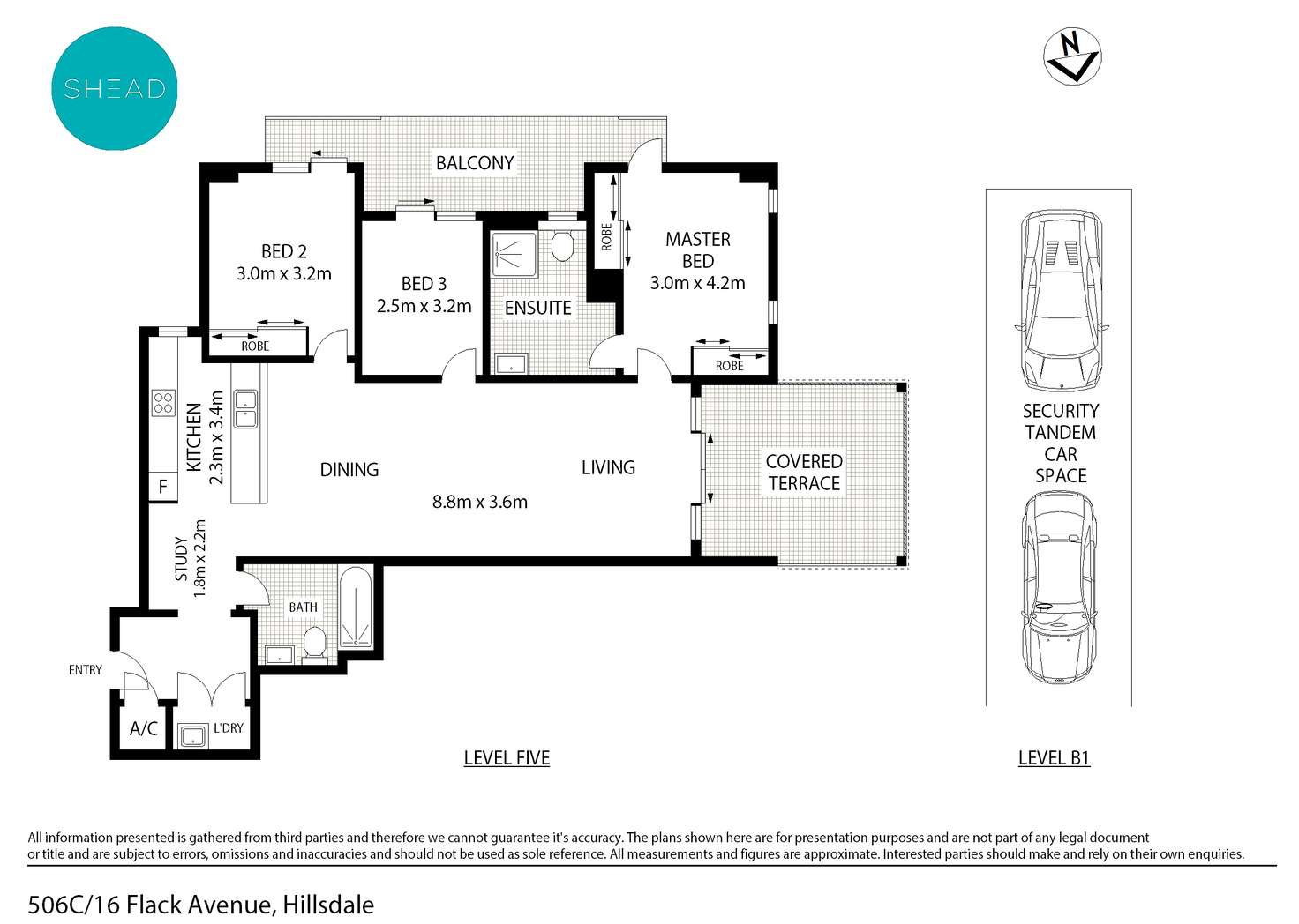 Floorplan of Homely apartment listing, 506C/16 Flack Avenue, Hillsdale NSW 2036