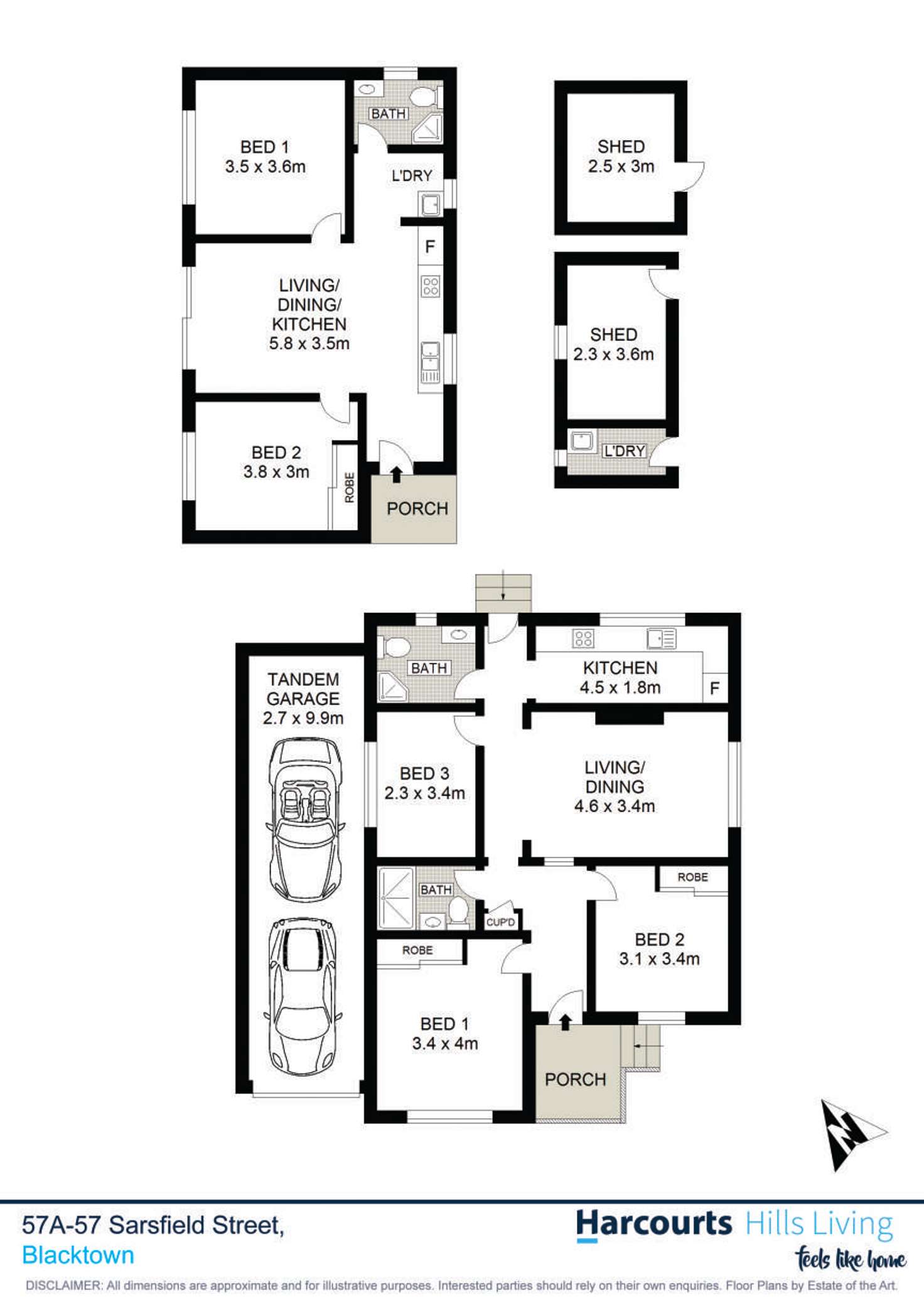Floorplan of Homely house listing, 57 Sarsfield Street, Blacktown NSW 2148