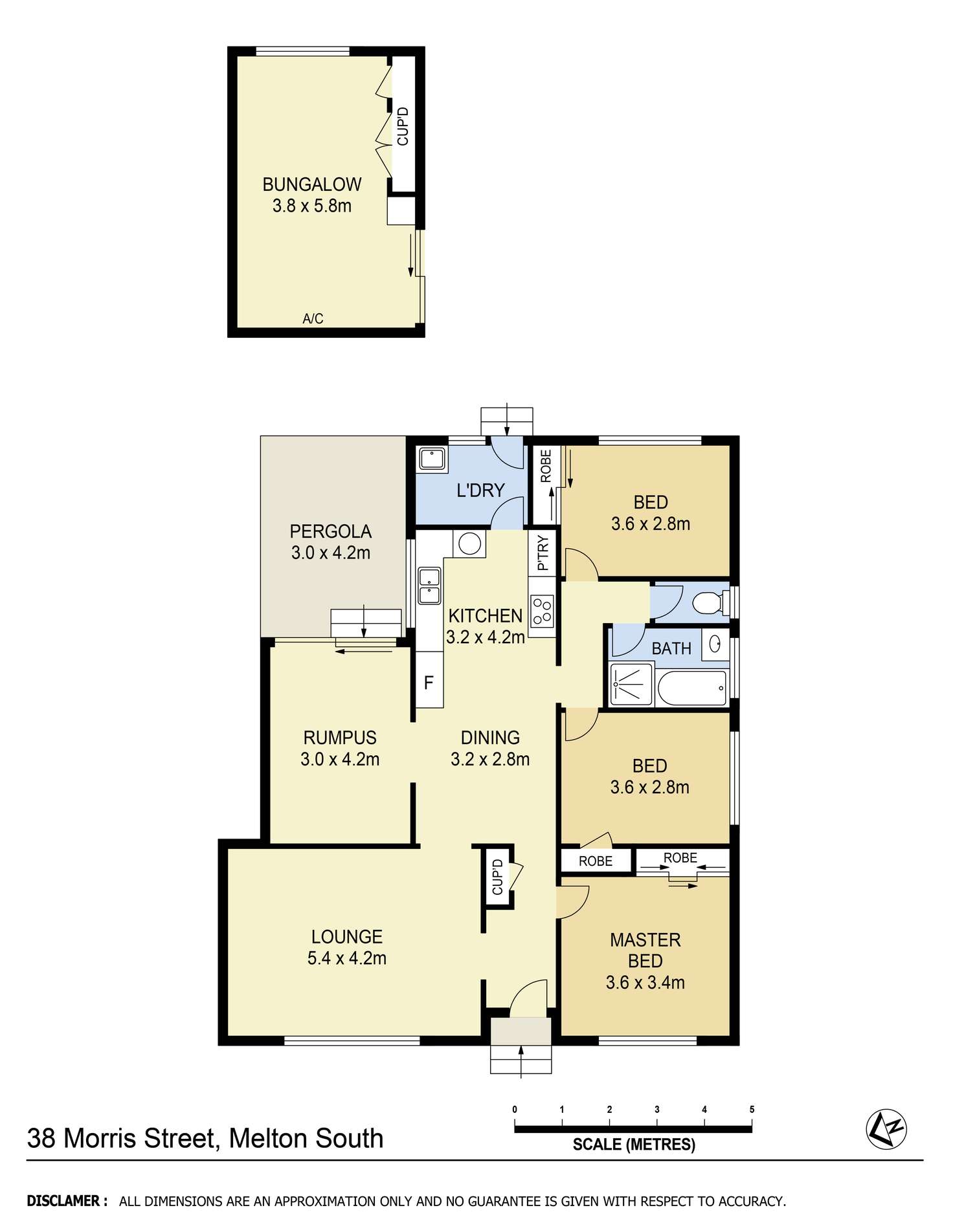 Floorplan of Homely house listing, 38 Morris Street, Melton South VIC 3338