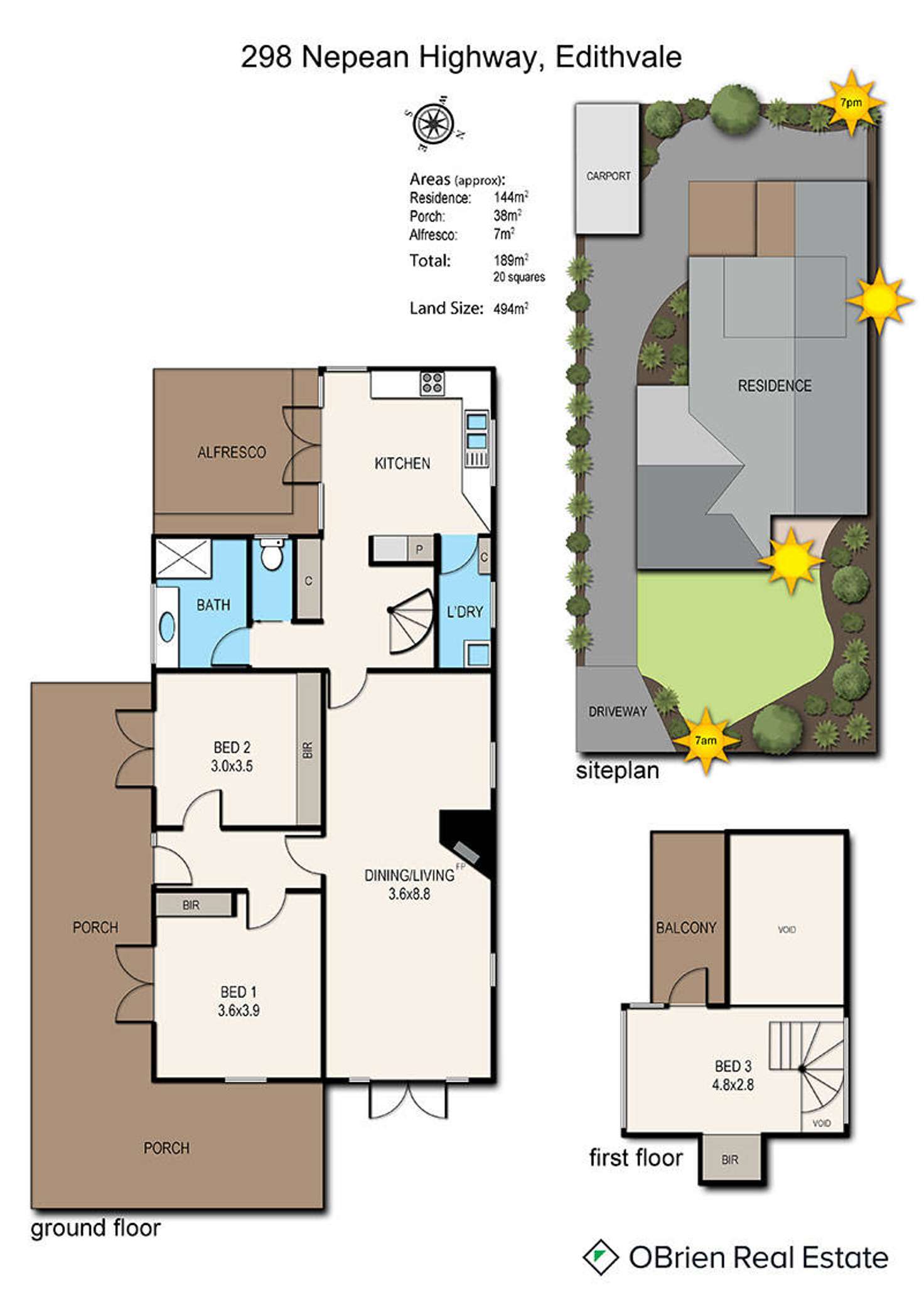 Floorplan of Homely house listing, 298 Nepean Highway, Edithvale VIC 3196