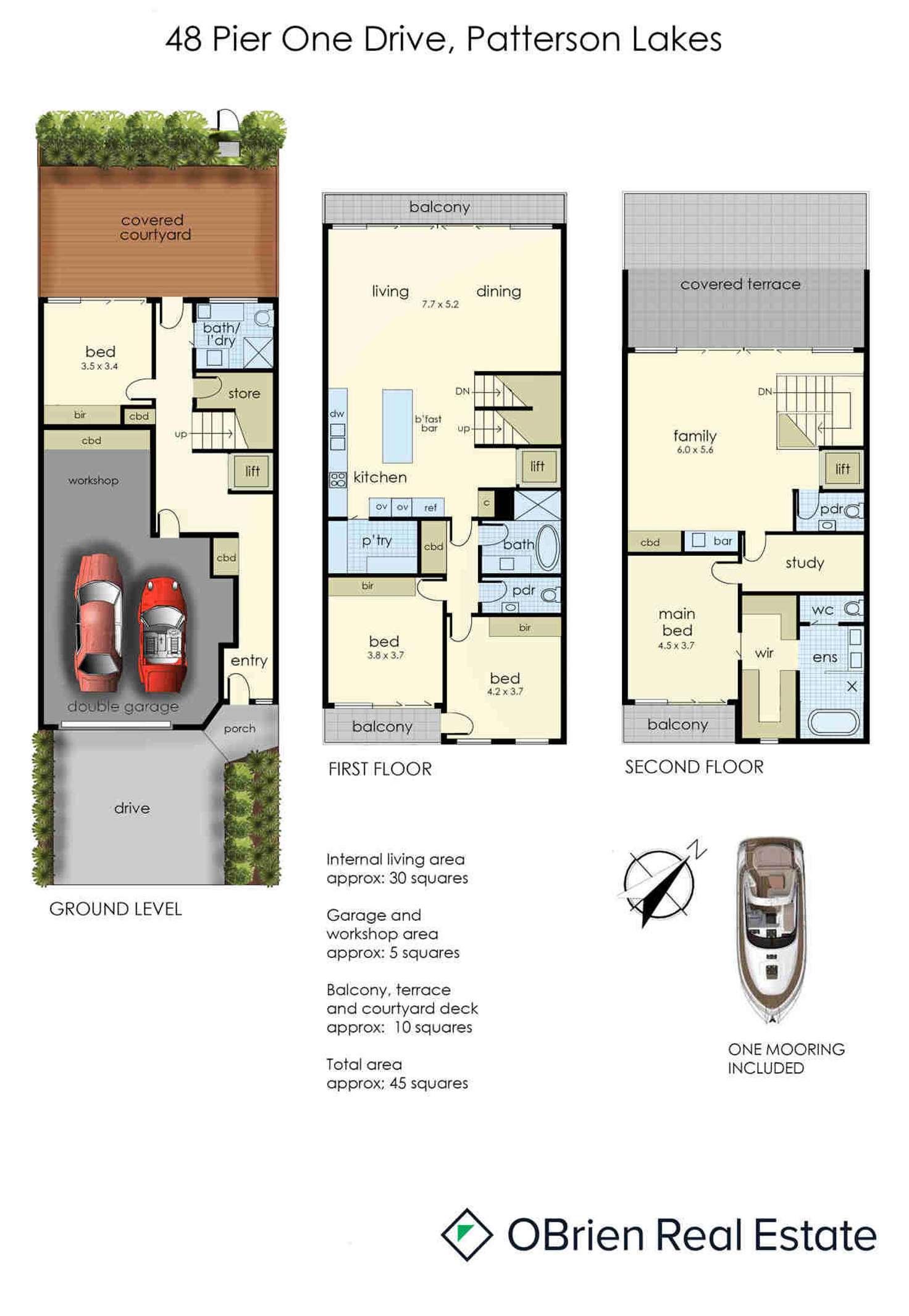 Floorplan of Homely house listing, 48 Pier One Drive, Patterson Lakes VIC 3197