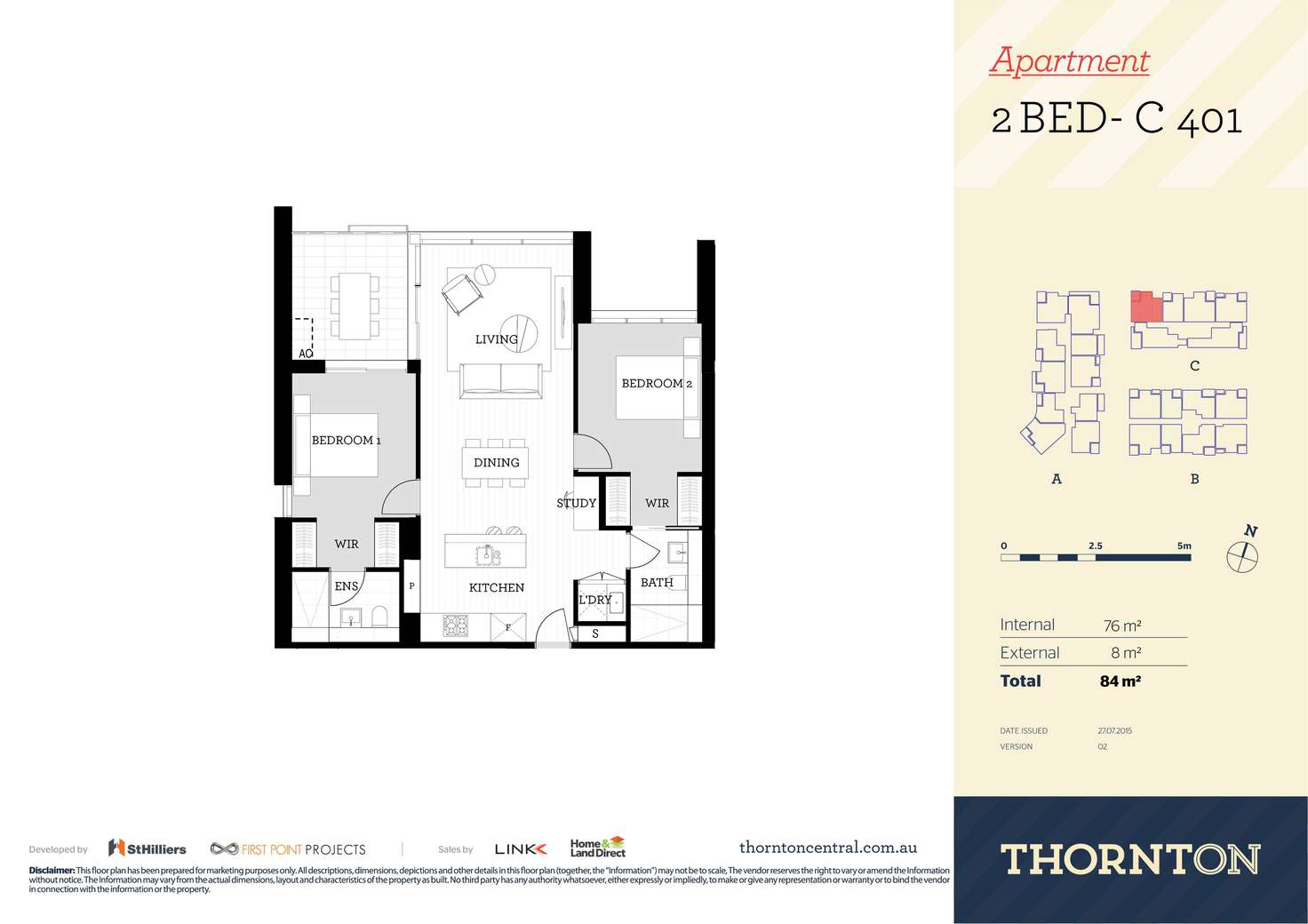 Floorplan of Homely apartment listing, 401/81C Lord Sheffield Circuit, Penrith NSW 2750