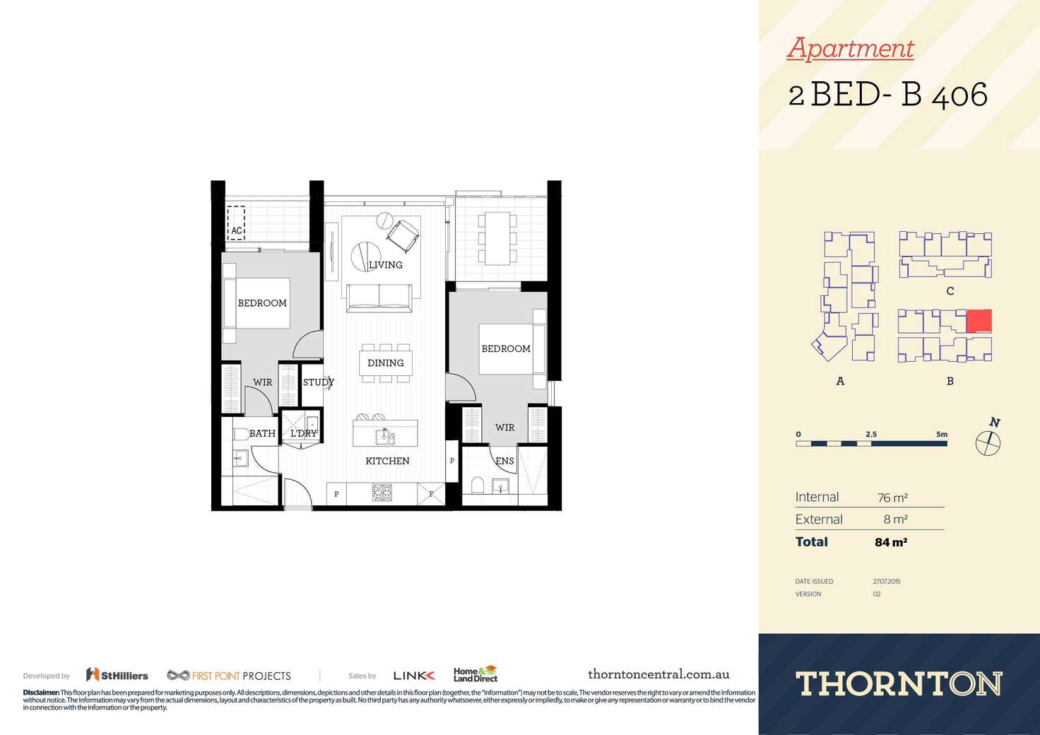 Floorplan of Homely apartment listing, 406/81B Lord Sheffield Circuit, Penrith NSW 2750