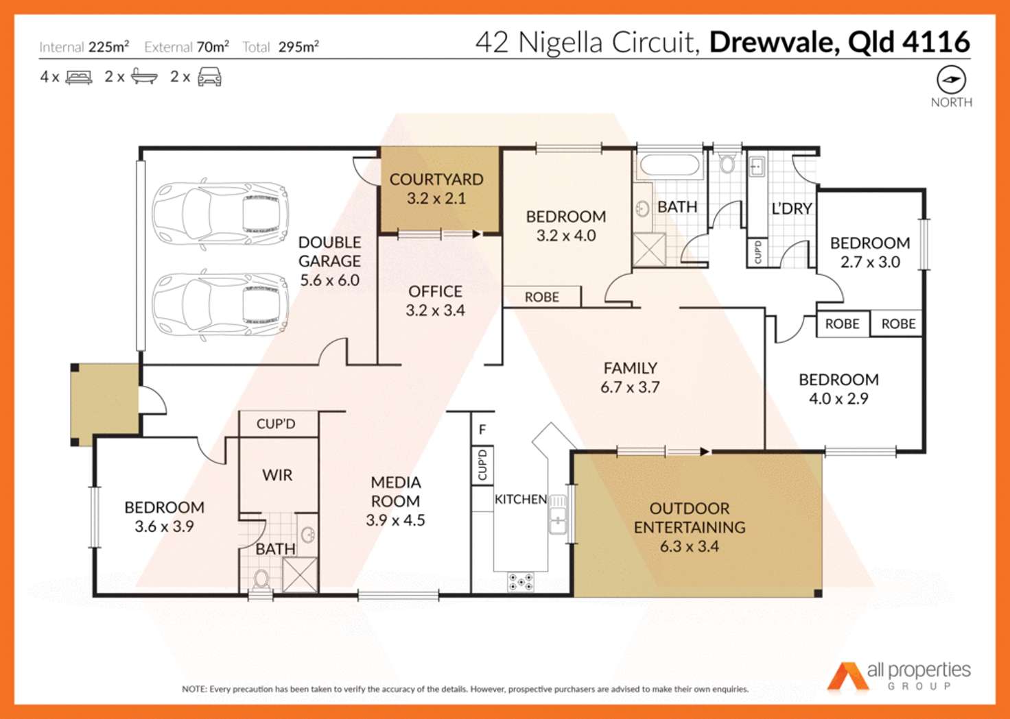 Floorplan of Homely house listing, 42 Nigella Circuit, Drewvale QLD 4116