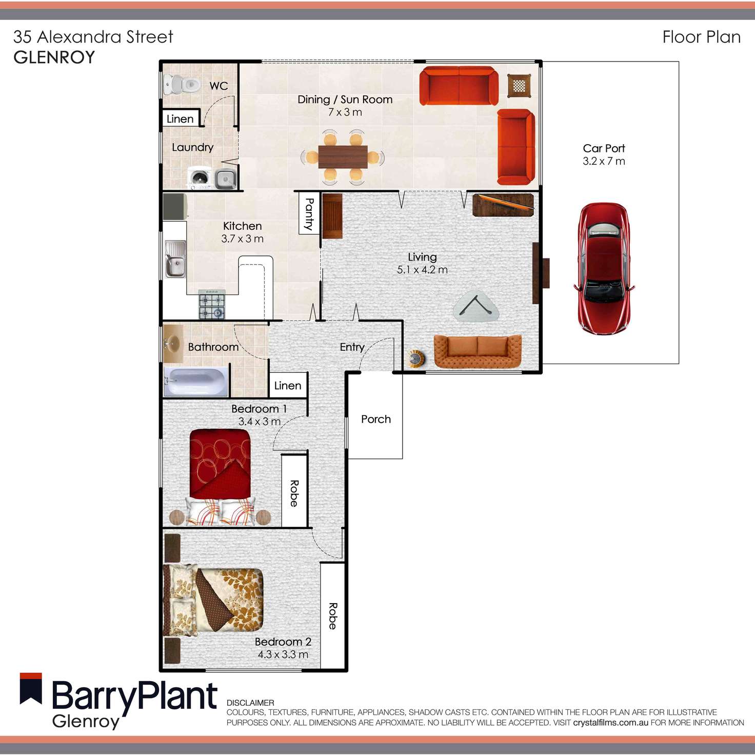 Floorplan of Homely house listing, 35 Alexandra Street, Pascoe Vale VIC 3044