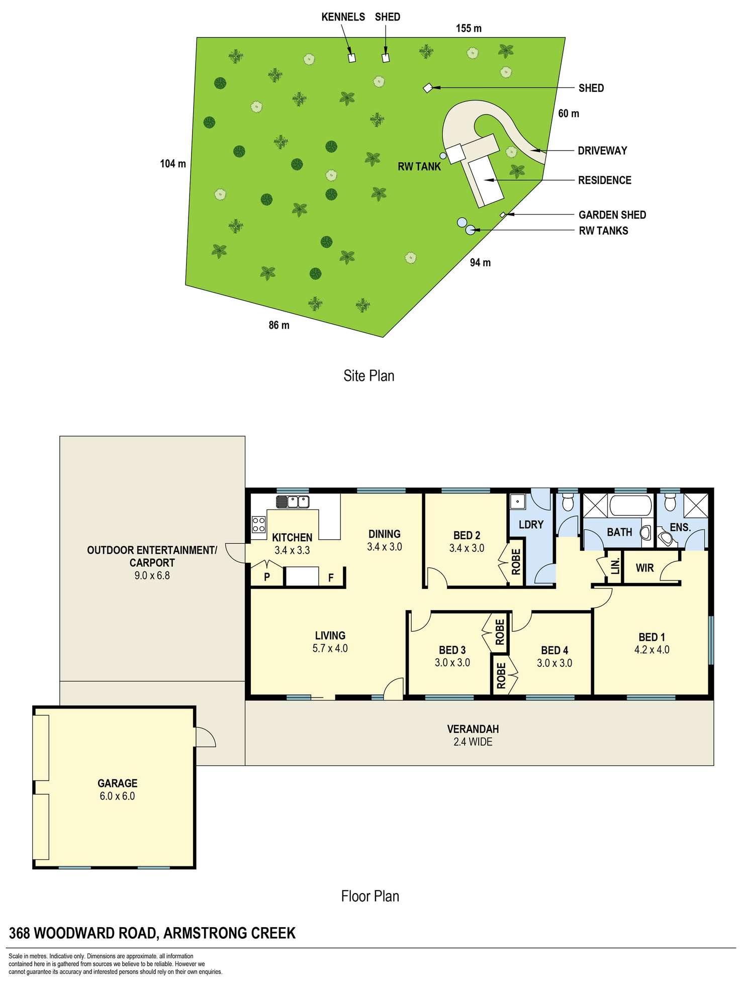 Floorplan of Homely house listing, 368 Woodward Road, Armstrong Creek QLD 4520