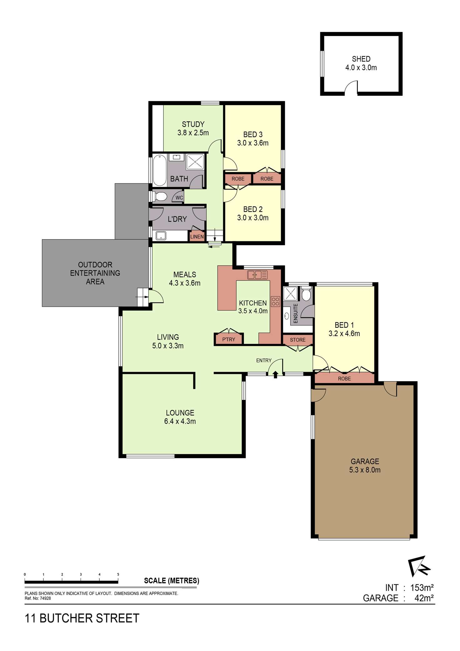 Floorplan of Homely house listing, 11 Butcher Street, Strathdale VIC 3550