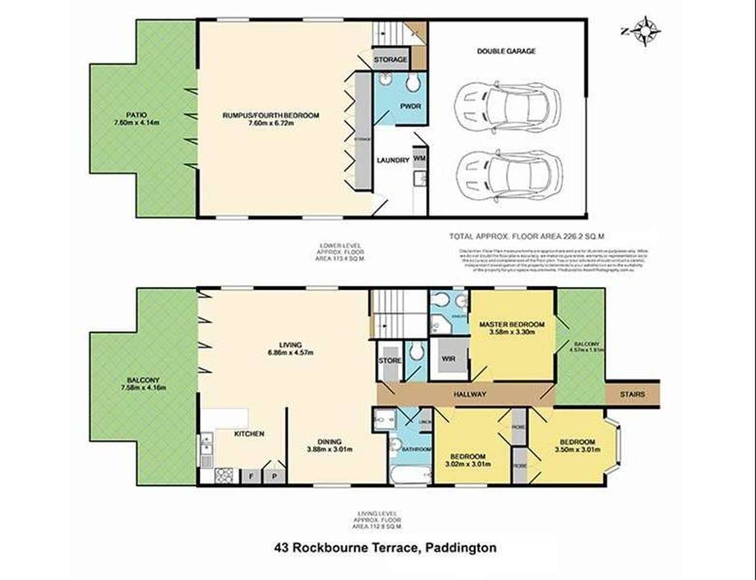 Floorplan of Homely house listing, 43 Rockbourne Terrace, Paddington QLD 4064