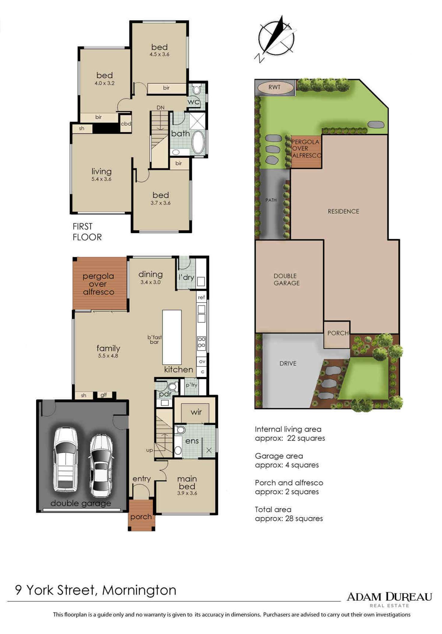 Floorplan of Homely townhouse listing, 9 York Street, Mornington VIC 3931