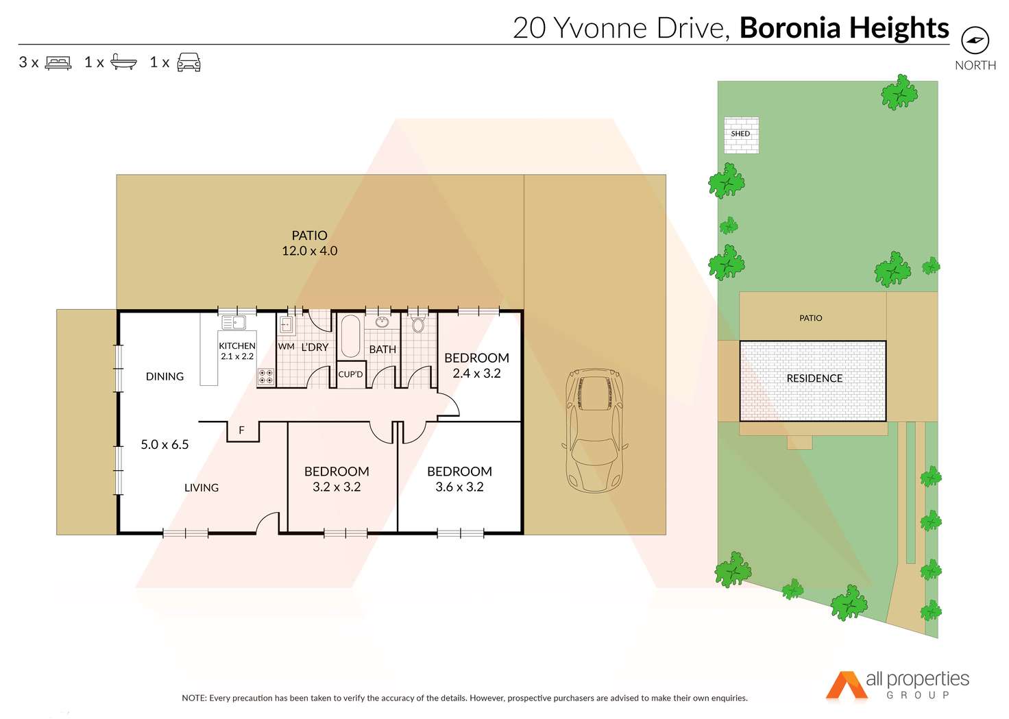 Floorplan of Homely house listing, 20 Yvonne Drive, Boronia Heights QLD 4124