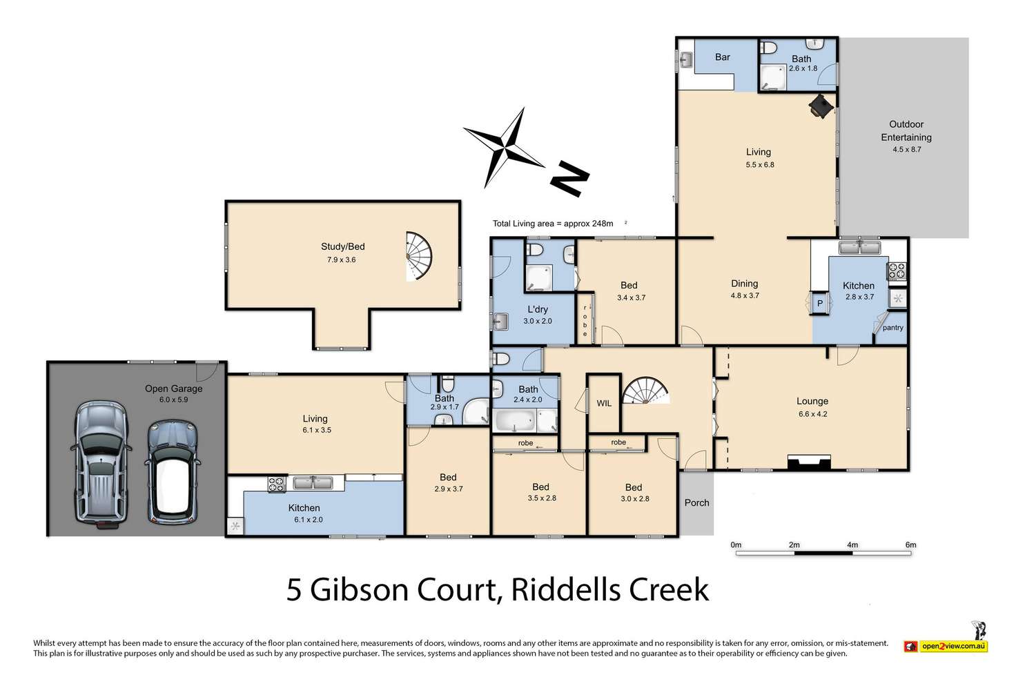 Floorplan of Homely house listing, 5 Gibson Court, Riddells Creek VIC 3431