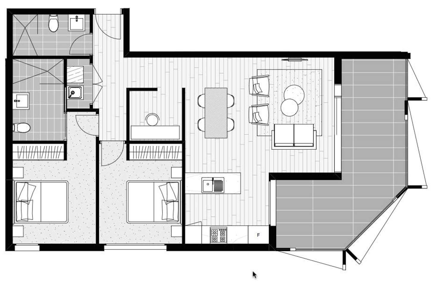 Floorplan of Homely apartment listing, 507/60 Lord Sheffield Circuit, Penrith NSW 2750