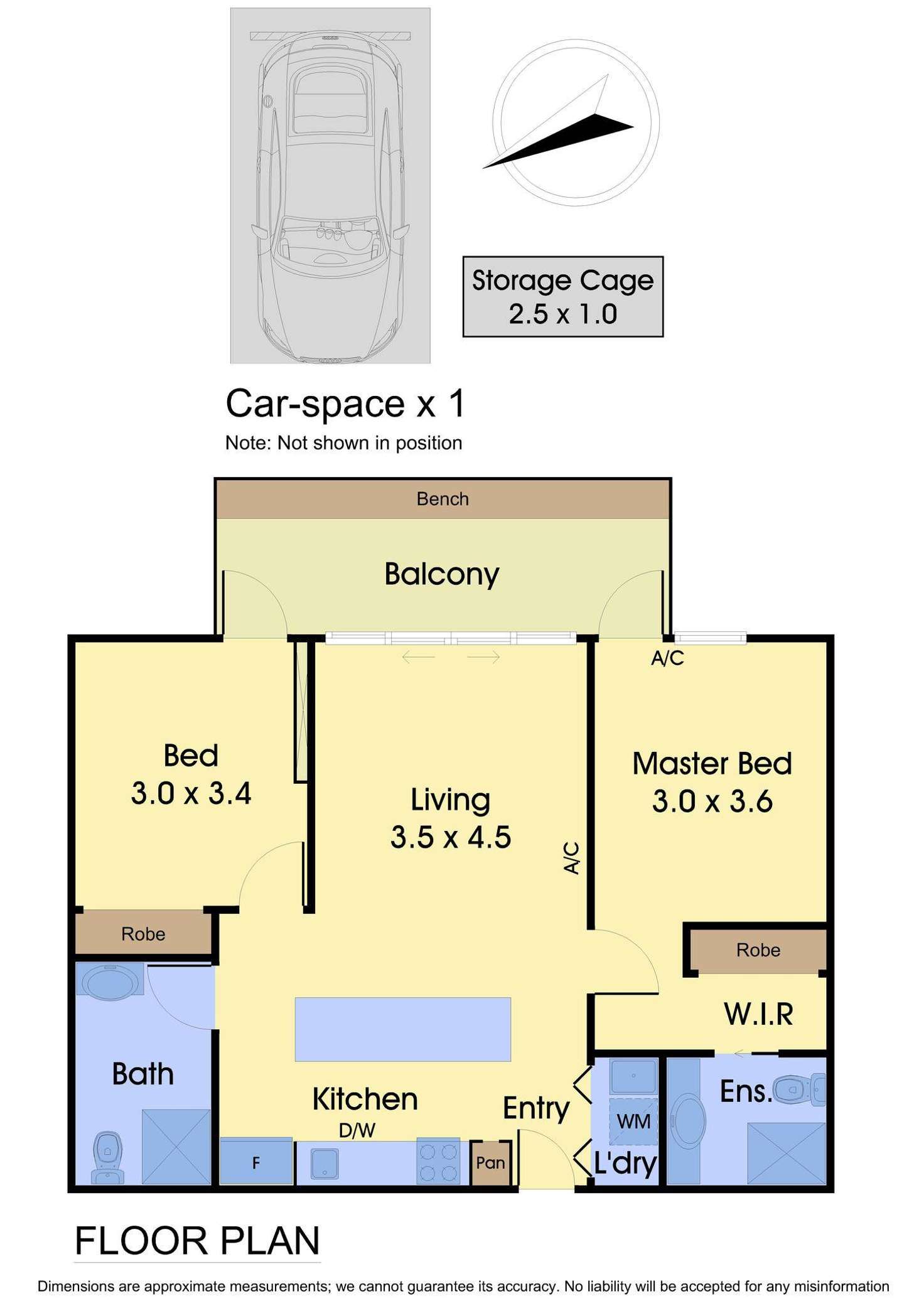 Floorplan of Homely apartment listing, 207/48 Oleander Drive, Mill Park VIC 3082