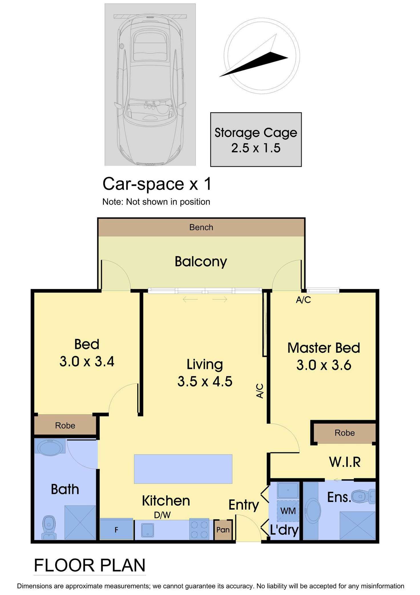 Floorplan of Homely apartment listing, 210/48 Oleander Drive, Mill Park VIC 3082