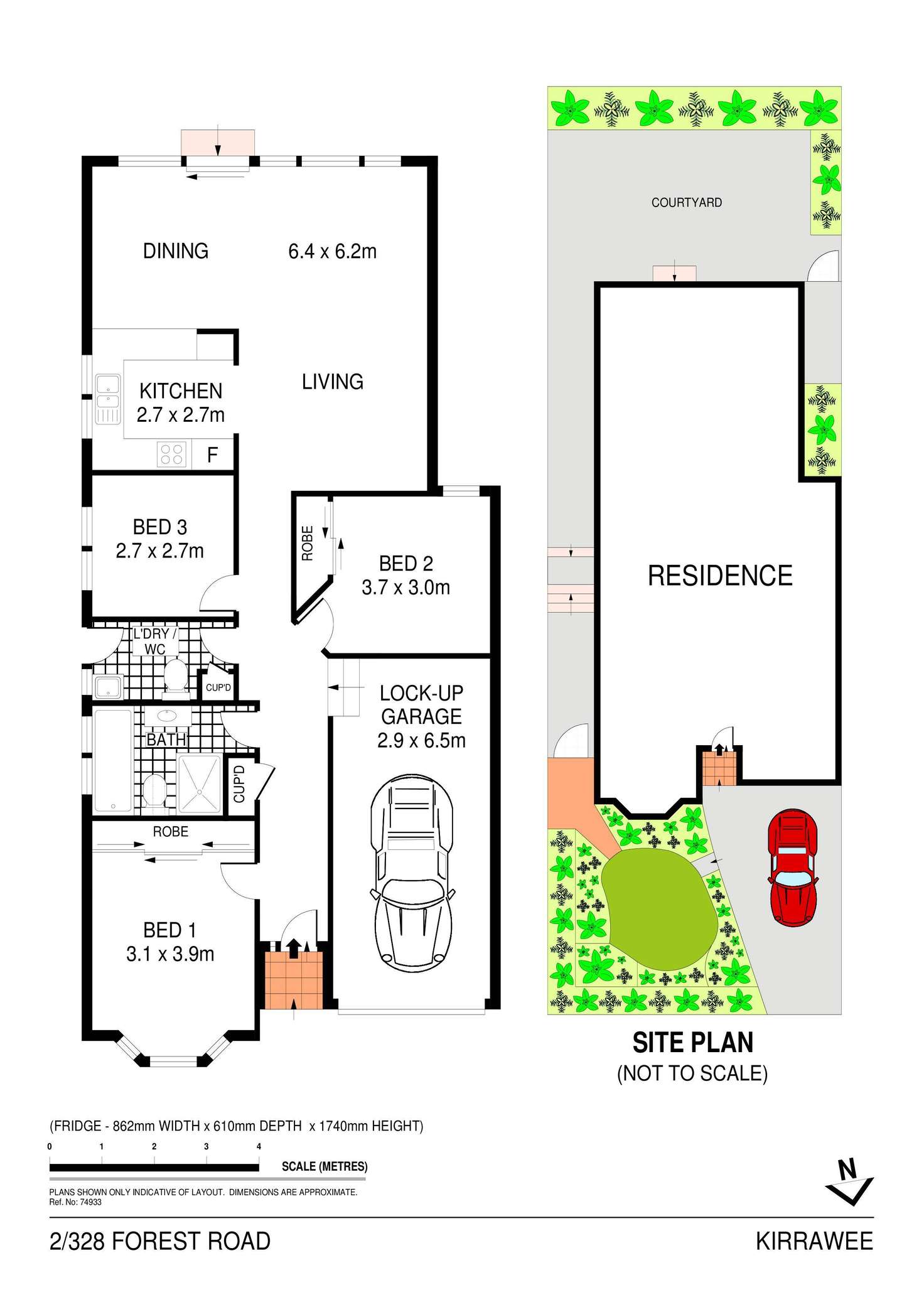 Floorplan of Homely villa listing, 2/328 Forest Road, Kirrawee NSW 2232