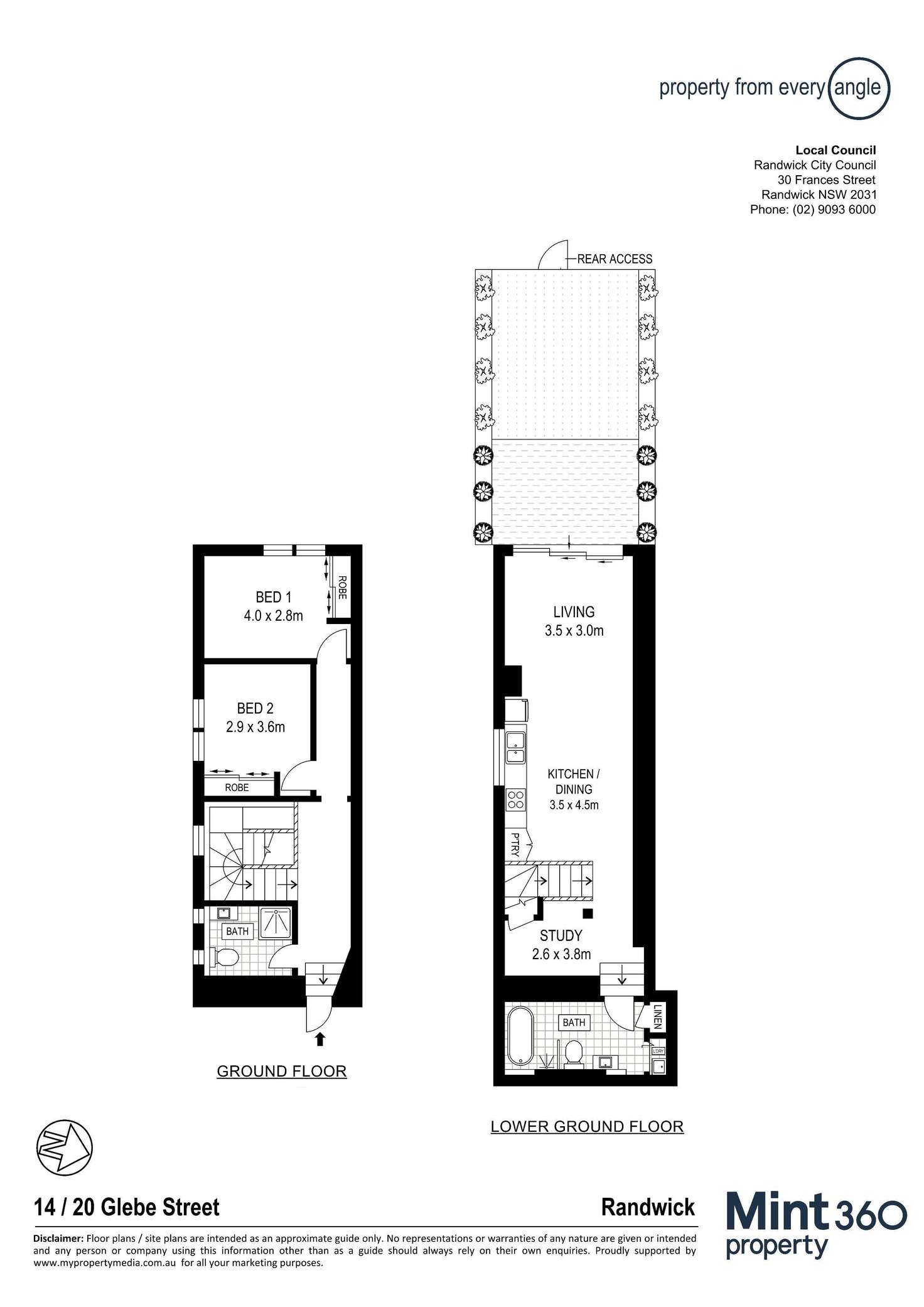 Floorplan of Homely apartment listing, 14/20 Glebe Street, Randwick NSW 2031