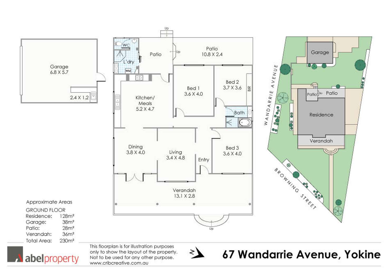 Floorplan of Homely house listing, 67 Wandarrie Avenue, Yokine WA 6060