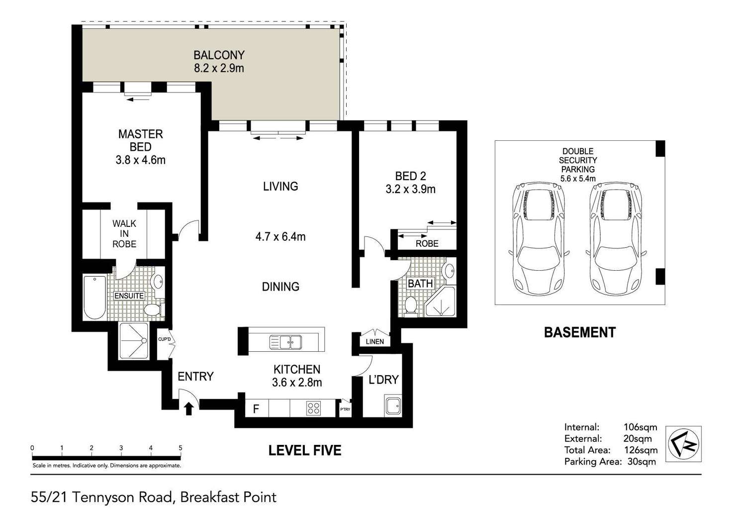 Floorplan of Homely apartment listing, 55/21 Tennyson Road, Breakfast Point NSW 2137