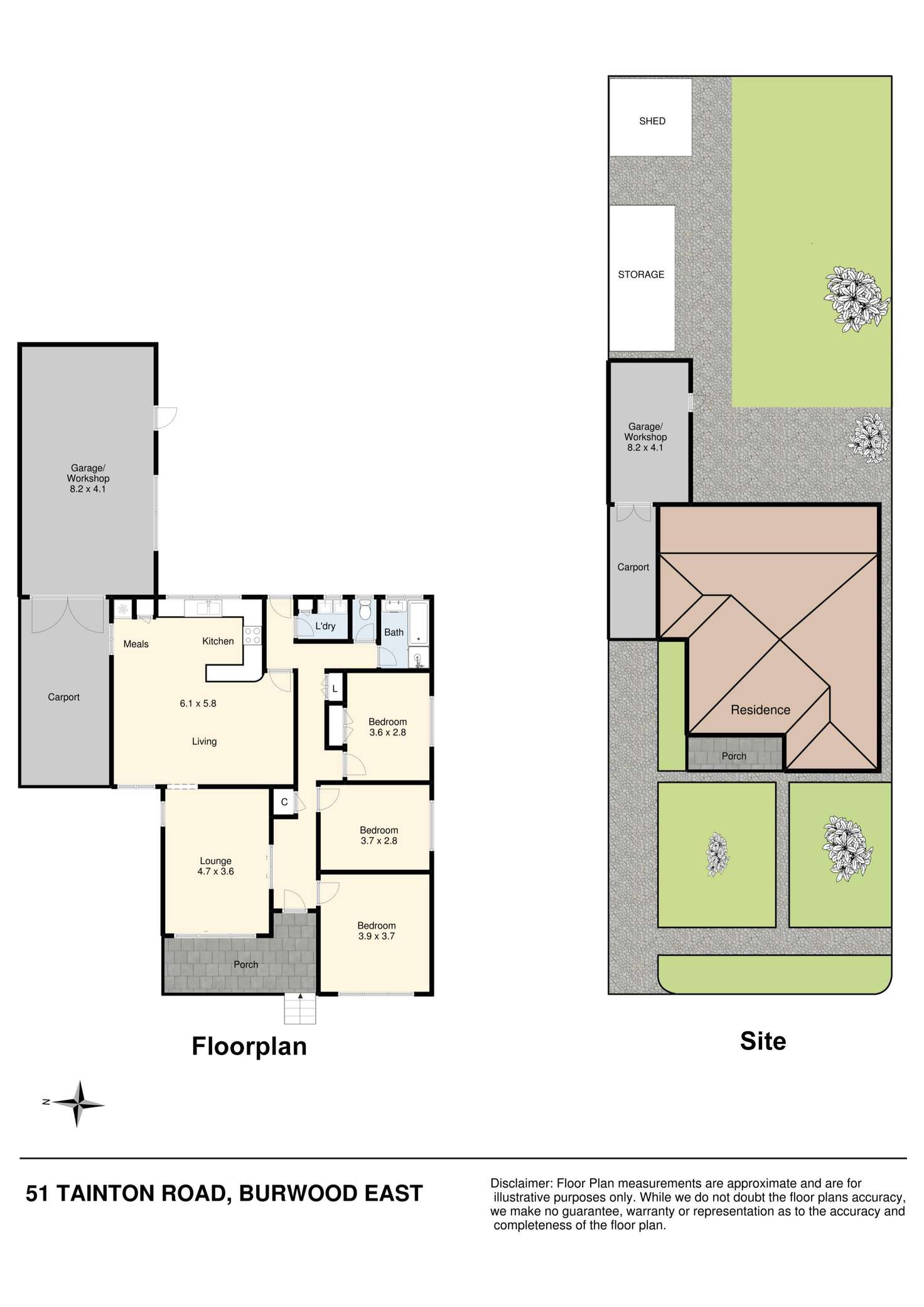 Floorplan of Homely house listing, 51 Tainton Road, Burwood East VIC 3151