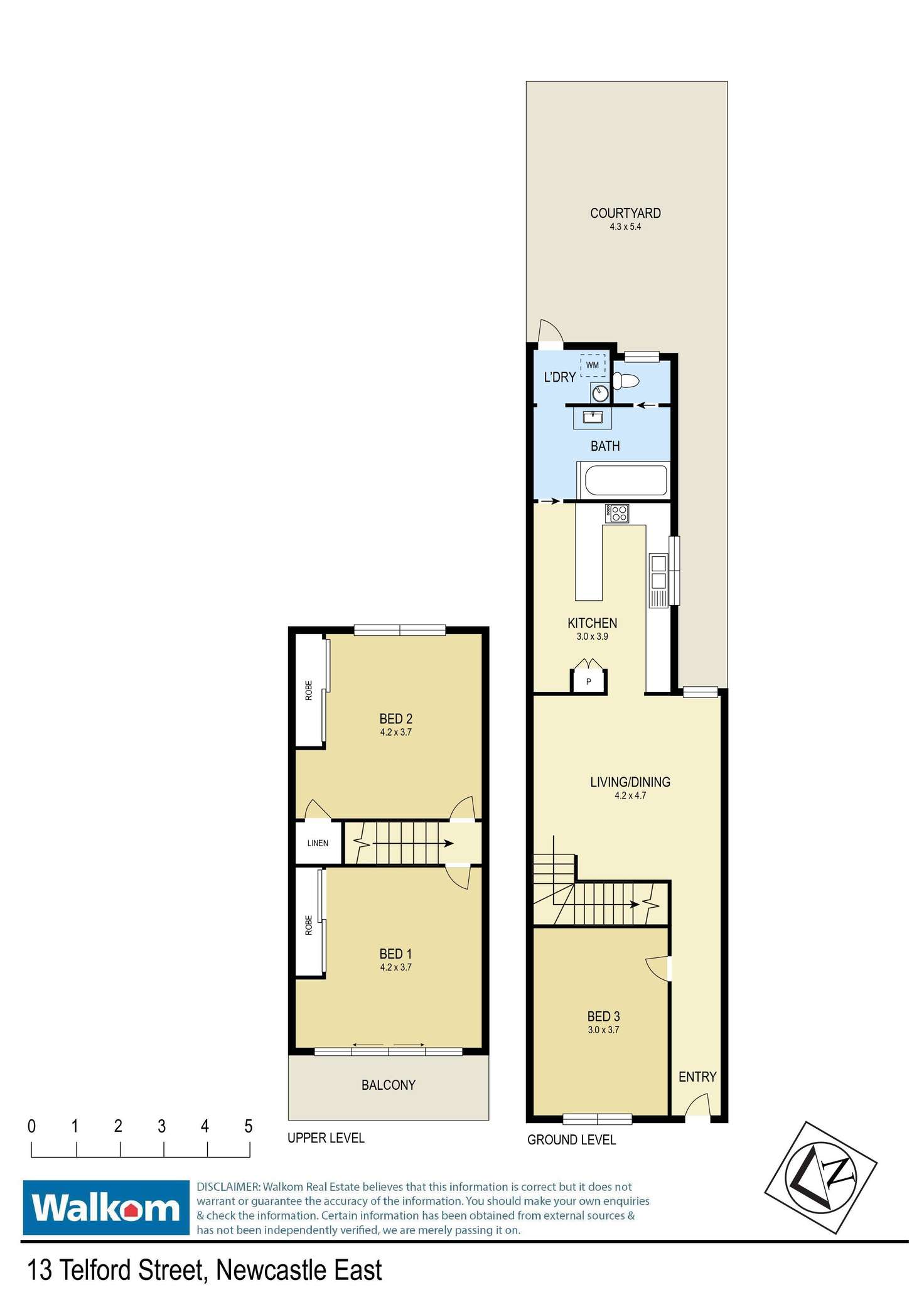 Floorplan of Homely terrace listing, 13 Telford Street, Newcastle East NSW 2300