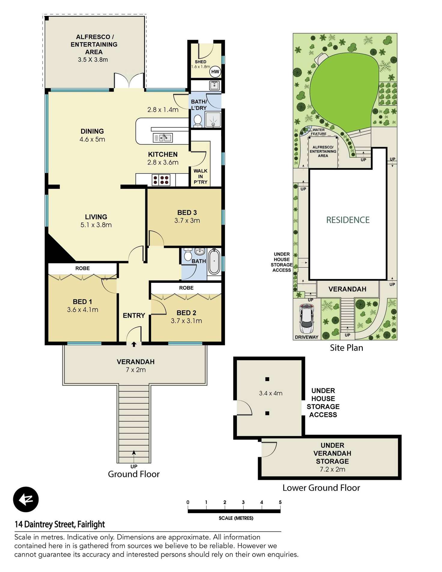 Floorplan of Homely house listing, 14 Daintrey Street, Fairlight NSW 2094