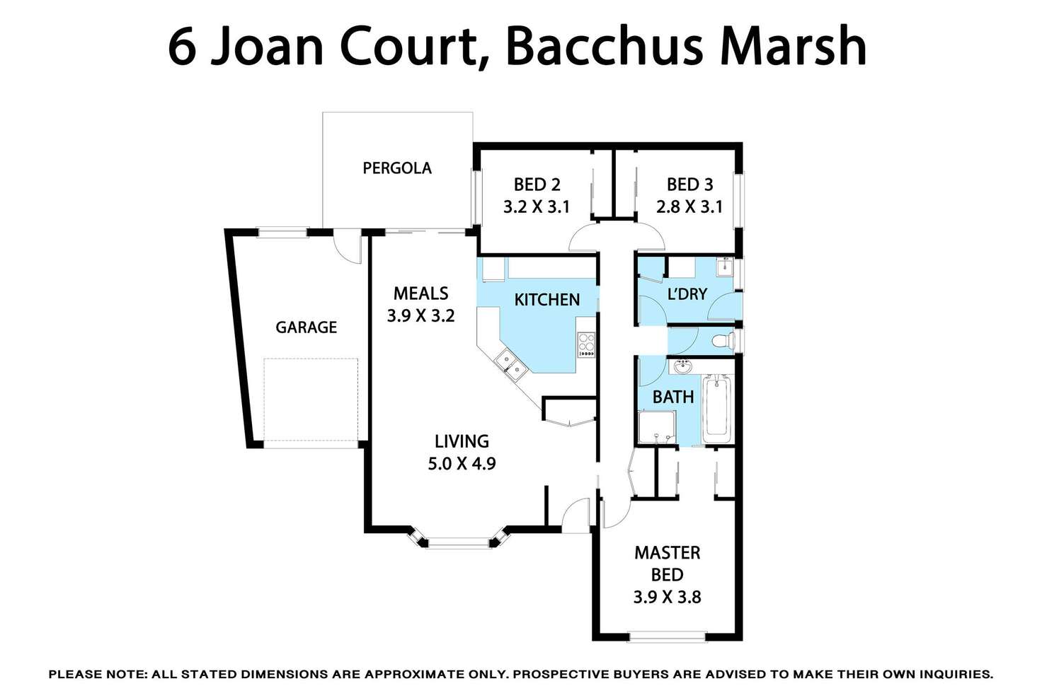 Floorplan of Homely house listing, 6 Joan Court, Bacchus Marsh VIC 3340