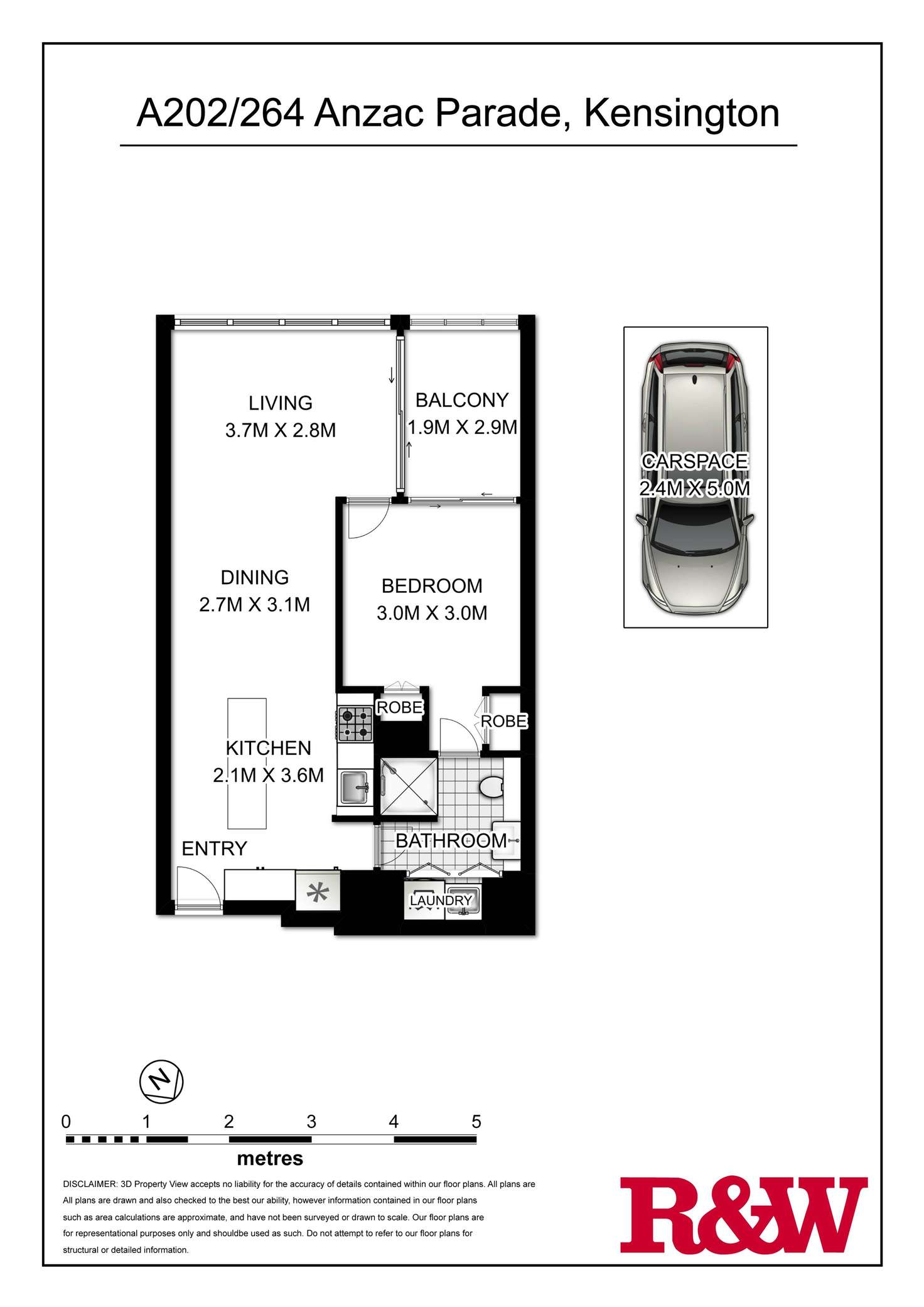 Floorplan of Homely apartment listing, A202/264 Anzac Parade, Kensington NSW 2033