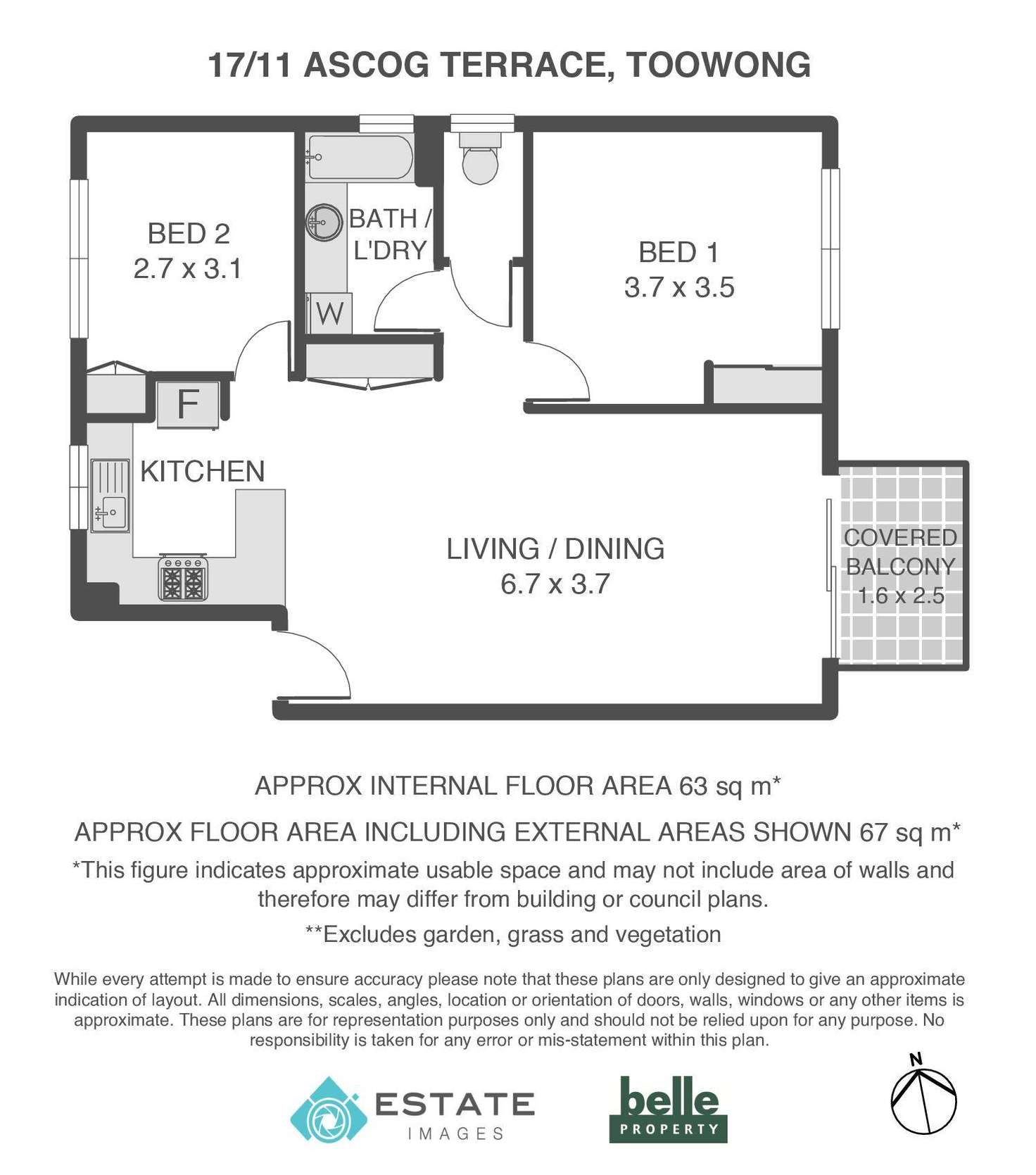 Floorplan of Homely unit listing, 17/11 Ascog Terrace, Toowong QLD 4066
