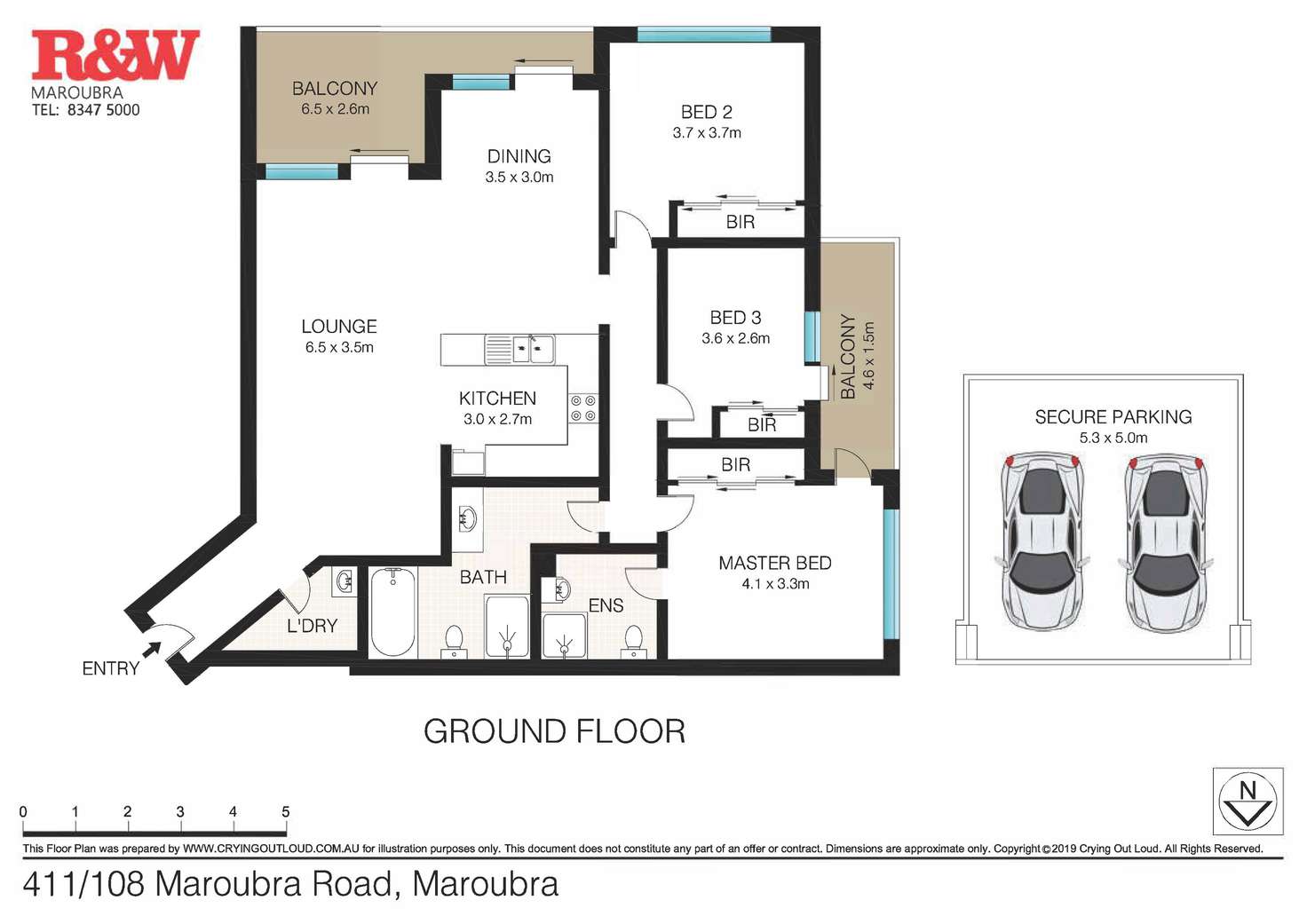 Floorplan of Homely apartment listing, 411/108 Maroubra Road, Maroubra NSW 2035