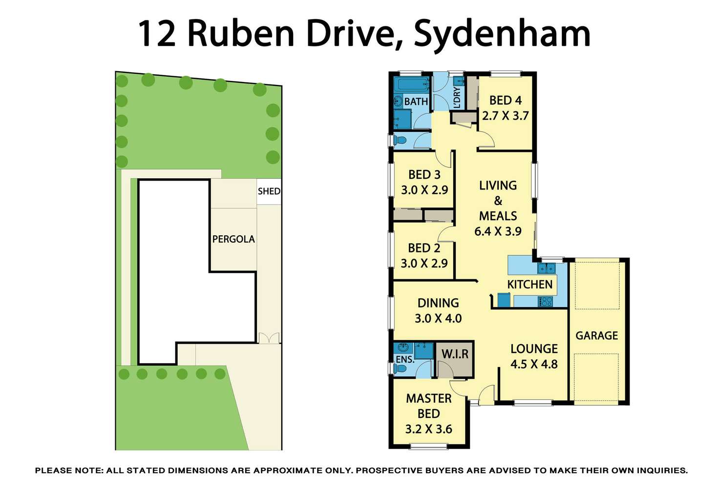 Floorplan of Homely house listing, 12 Ruben Drive, Sydenham VIC 3037