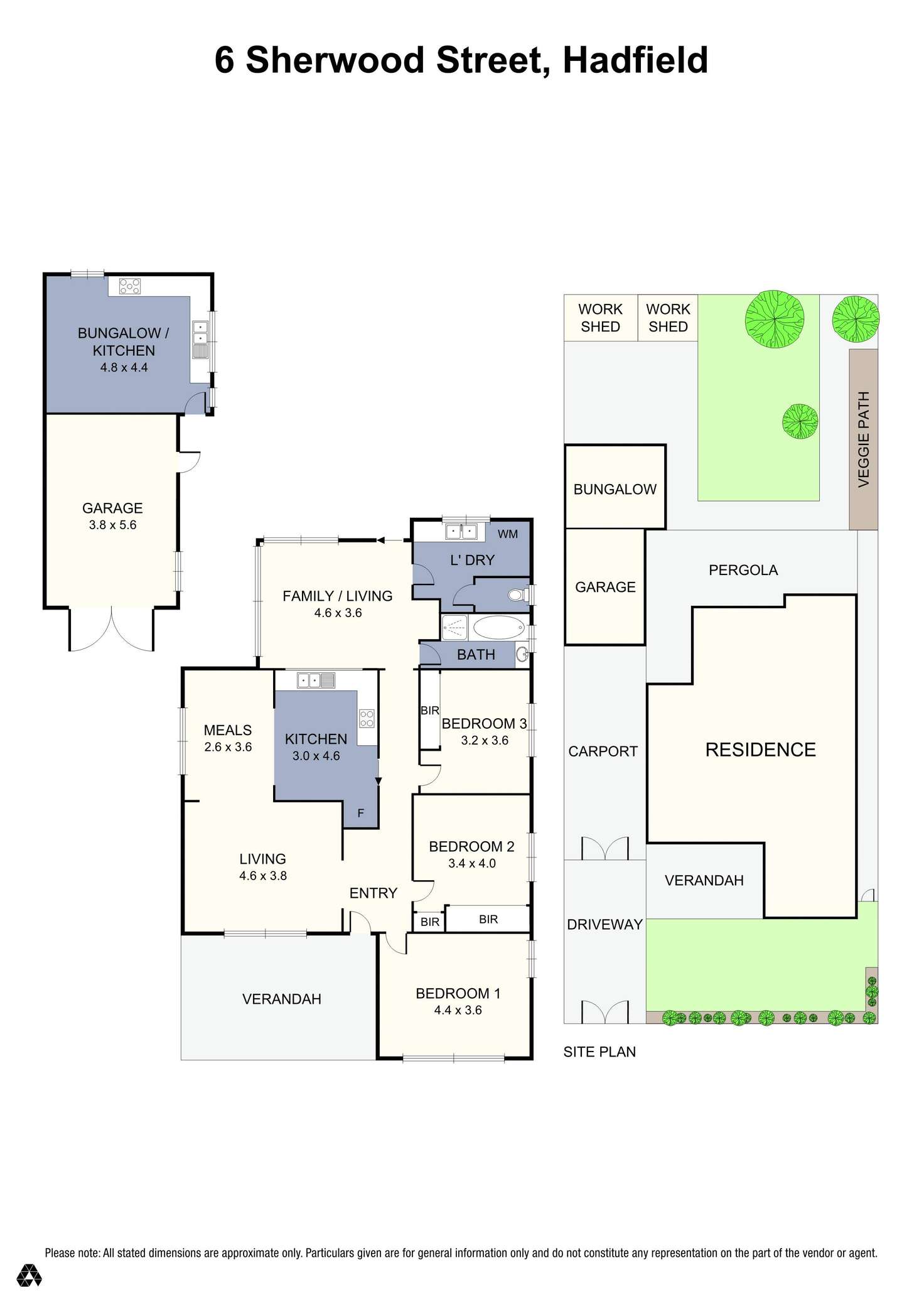 Floorplan of Homely house listing, 6 Sherwood Street, Hadfield VIC 3046