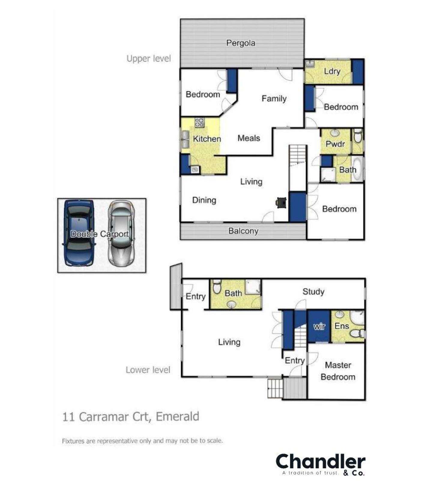 Floorplan of Homely house listing, 11 Carramar Court, Emerald VIC 3782