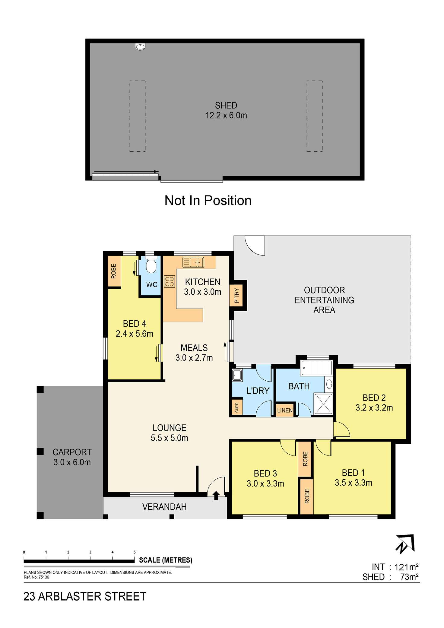 Floorplan of Homely house listing, 23 Arblaster Street, California Gully VIC 3556