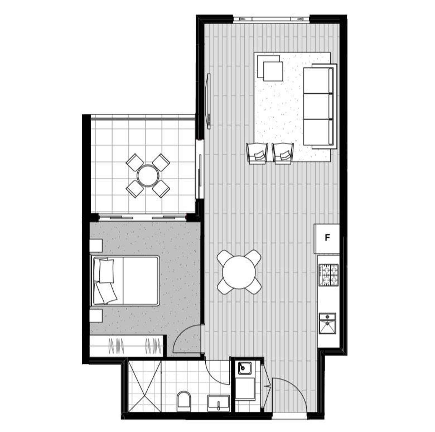 Floorplan of Homely unit listing, 705/16 Smallwood Avenue, Homebush NSW 2140