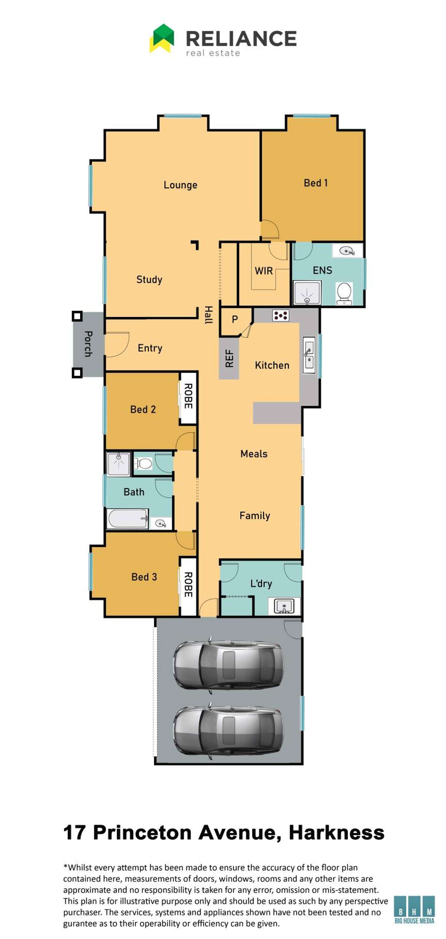 Floorplan of Homely house listing, 17 Princeton Avenue, Harkness VIC 3337