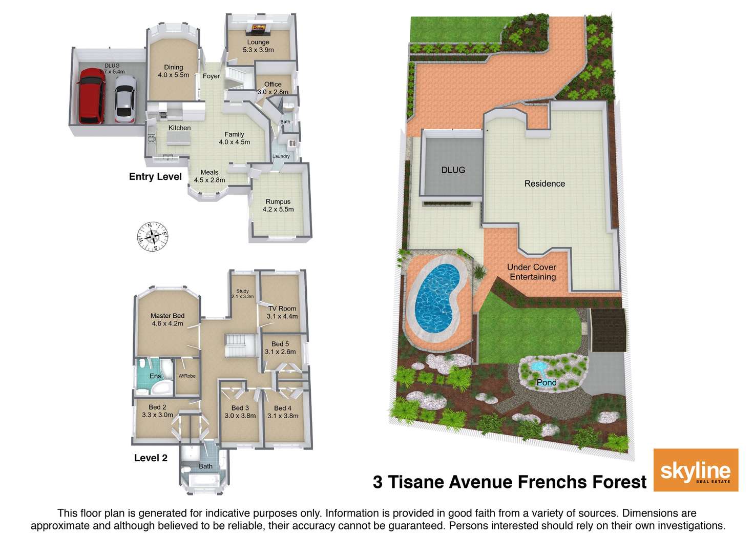 Floorplan of Homely house listing, 3 Tisane Avenue, Frenchs Forest NSW 2086