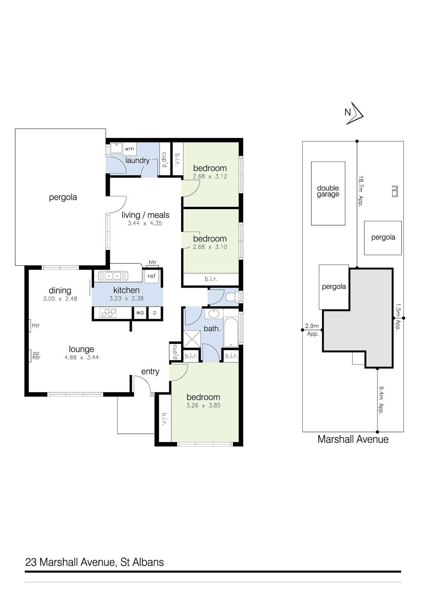 Floorplan of Homely house listing, 23 Marshall Avenue, St Albans VIC 3021