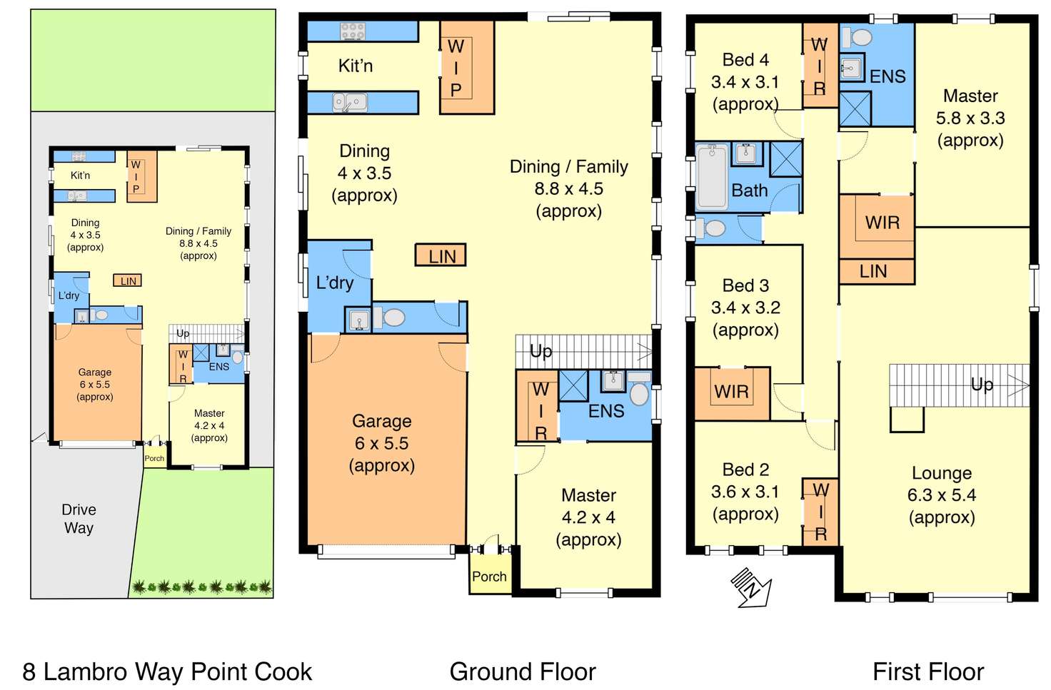 Floorplan of Homely house listing, 8 Lambro Way, Point Cook VIC 3030