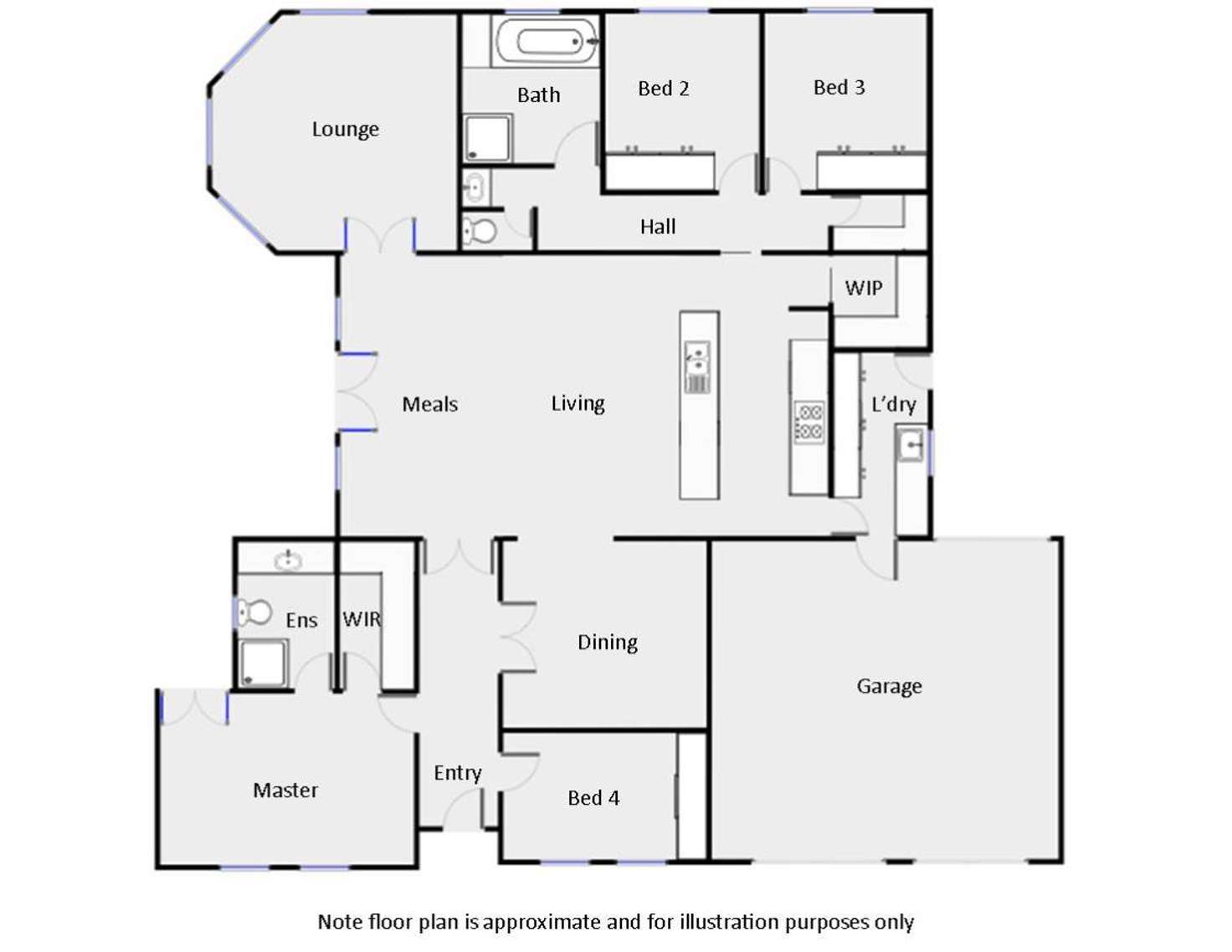 Floorplan of Homely house listing, 21 Tulane Drive, Mildura VIC 3500