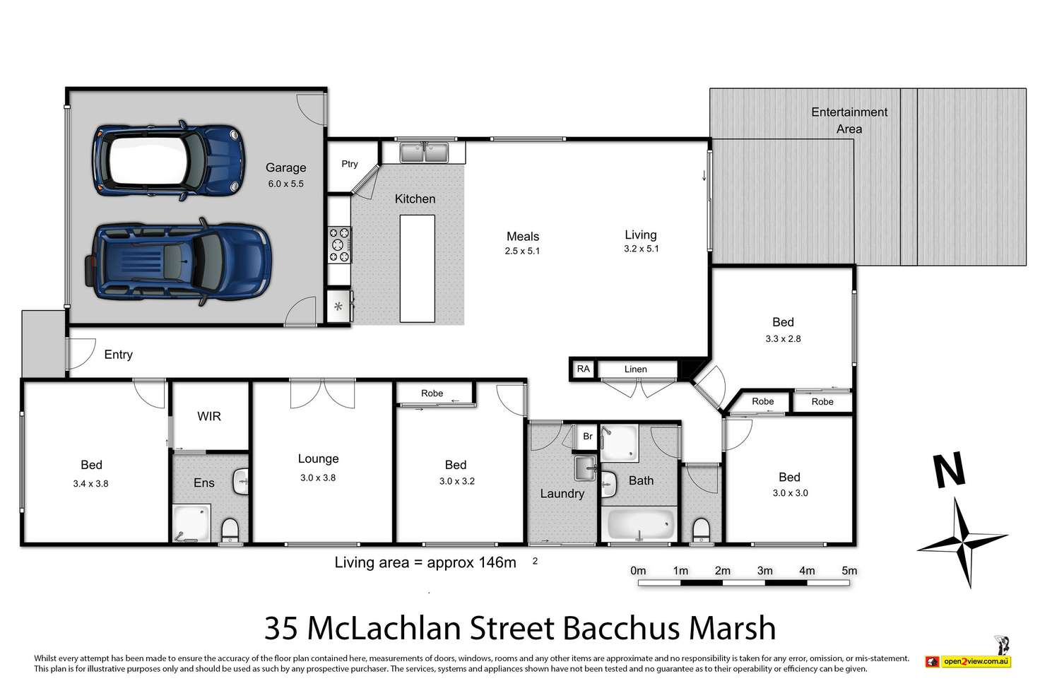 Floorplan of Homely house listing, 35 McLachlan Street, Bacchus Marsh VIC 3340